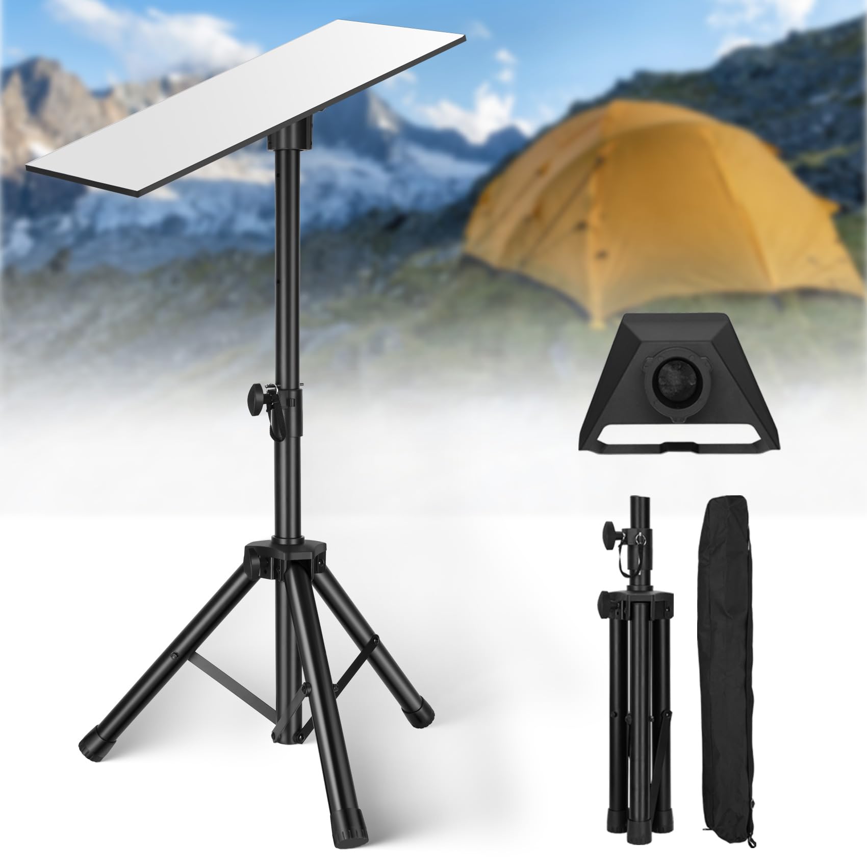 Bullro Starlink Gen 3 Tripod Mount Heavy-Duty Aluminum Alloy & Steel 4.5 Ft Adjustable Height Portable Outdoor Stand For Starlink Gen 3 Satellite