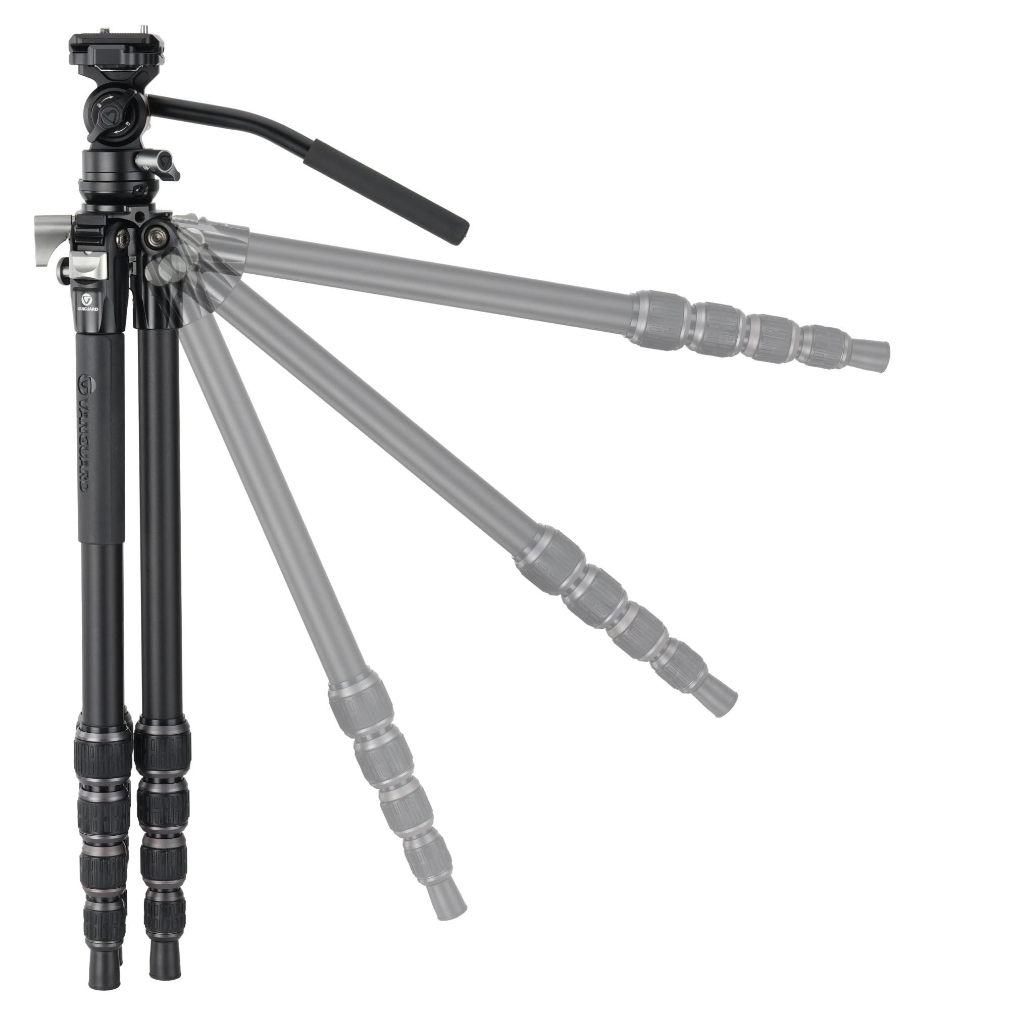 Vanguard Alta Pro 3Vlt 235Av12 Aluminum Travel Tripod With Leveling Base And Veo Pv-12 Compact Video Head