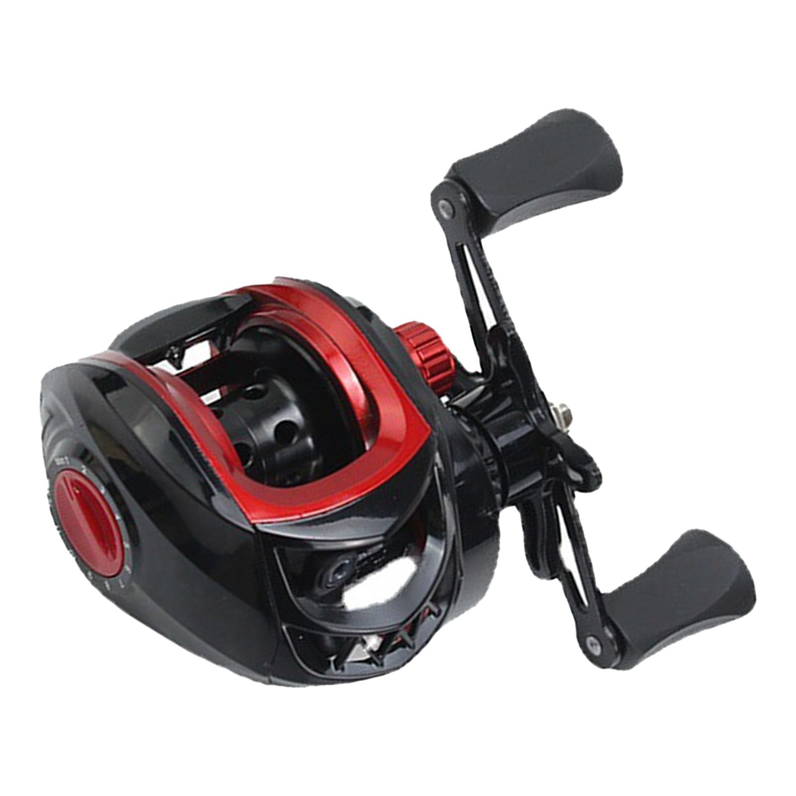 Zizev Fishing Reel, Saltwater Baitcaster Reels, Metal Portable Baitcasting Reel For Ice Fishing (Right Hand)