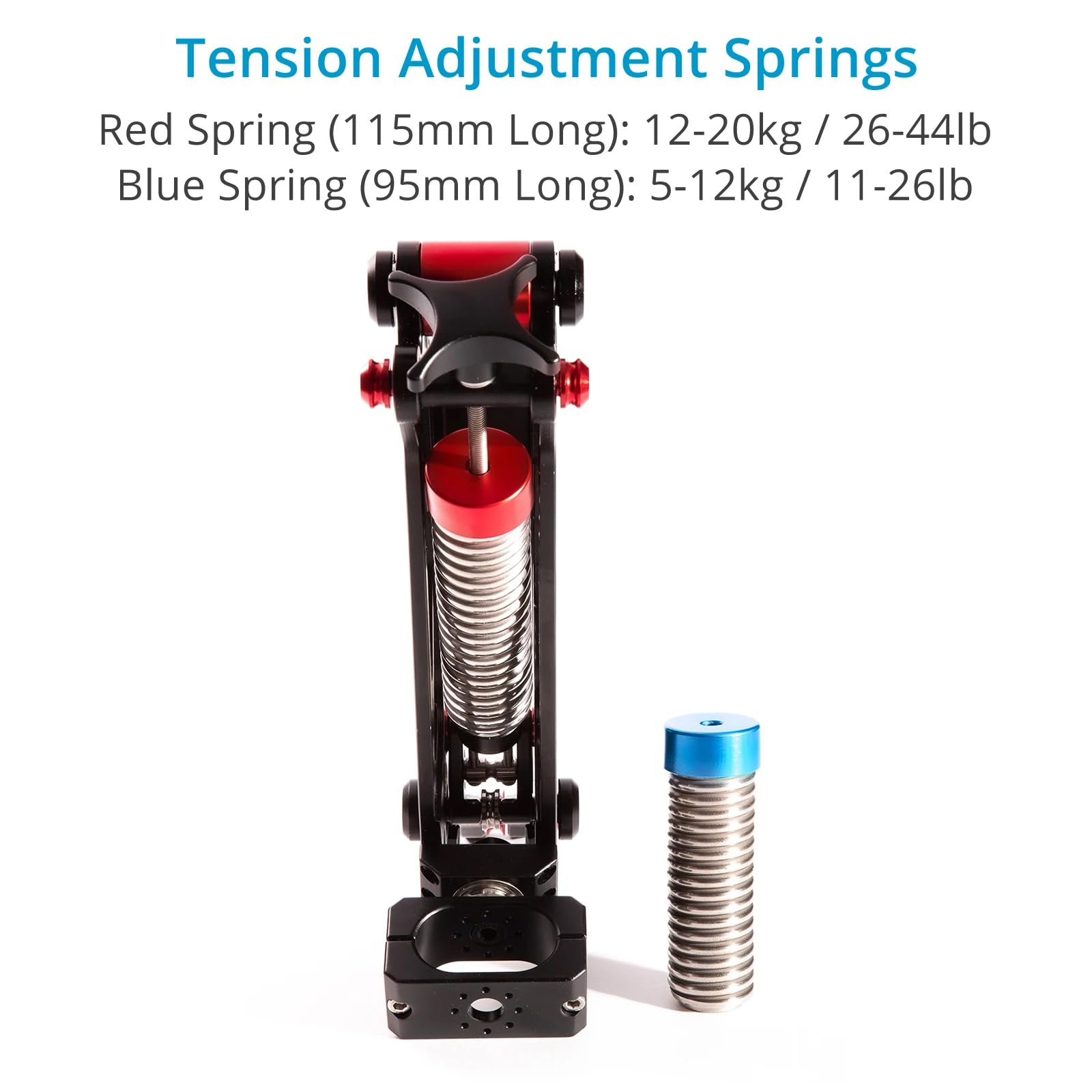 Flycam Flowline Placid Two-Axis Spring Arm Flowline Camera Supports. Payload Up To 5Kg/11Lb To 20Kg/44Lb. Interchangeable Tension Springs. For Cameras, Rigs, And Gimbals (Flcm-Fln-Pla)