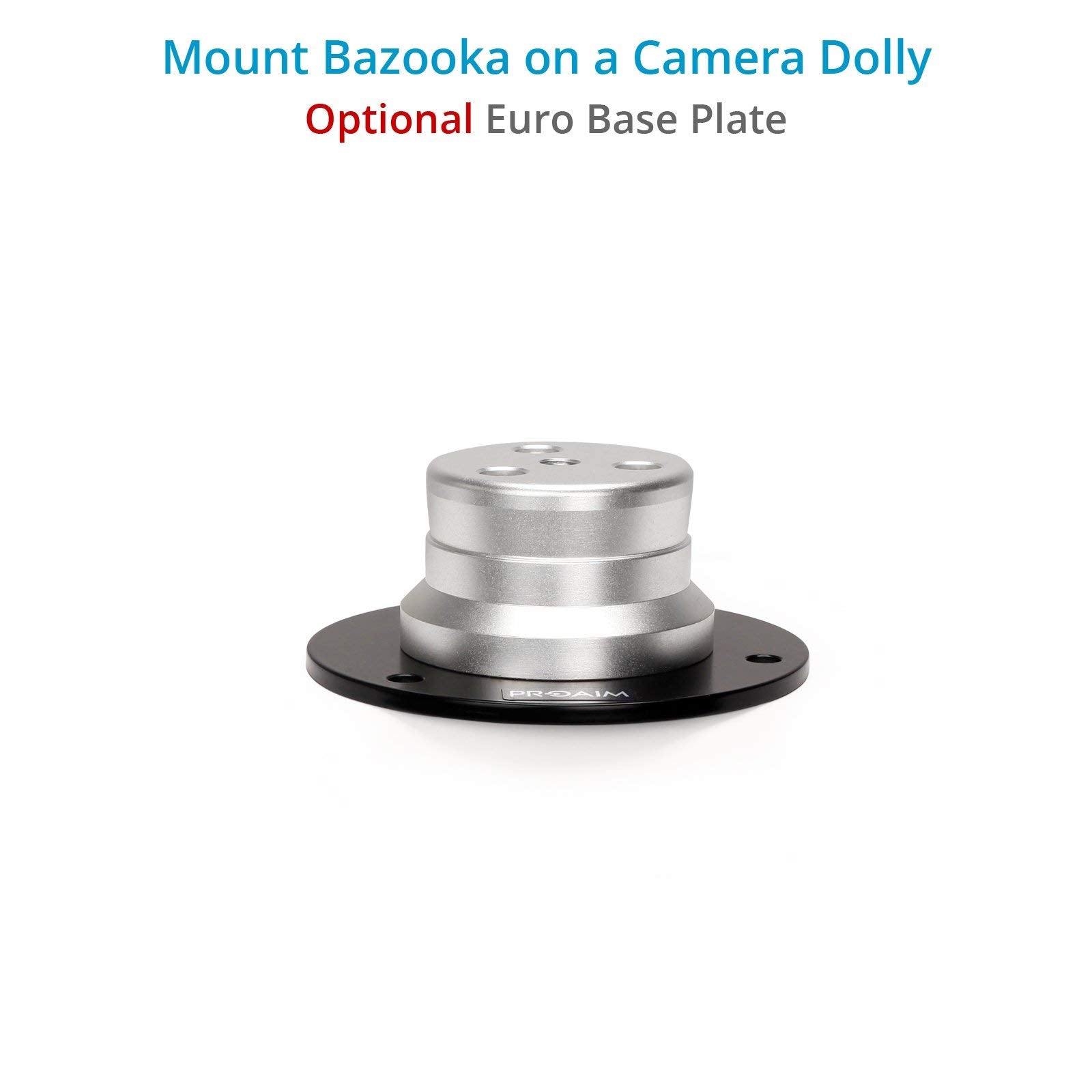 Proaim 12" Bazooka With Quick Lock Lever For Camera Dolly, Jib Crane & Height Risers. Quick & Easy To Setup, Stable & Robust W 200Kg/440Lb Payload. Euro/Elemac Mounting At Top/Bottom (Bz-285-01)
