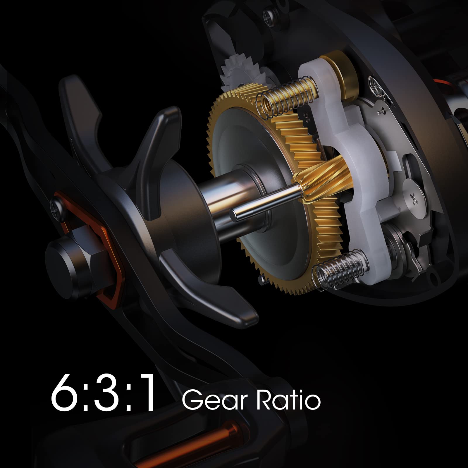 Lixada Fishing Reels, Baitcaster Reel Strong Corrosion Resistance Metal Saltwater Baitcasting Reel With Magnetic Braking System