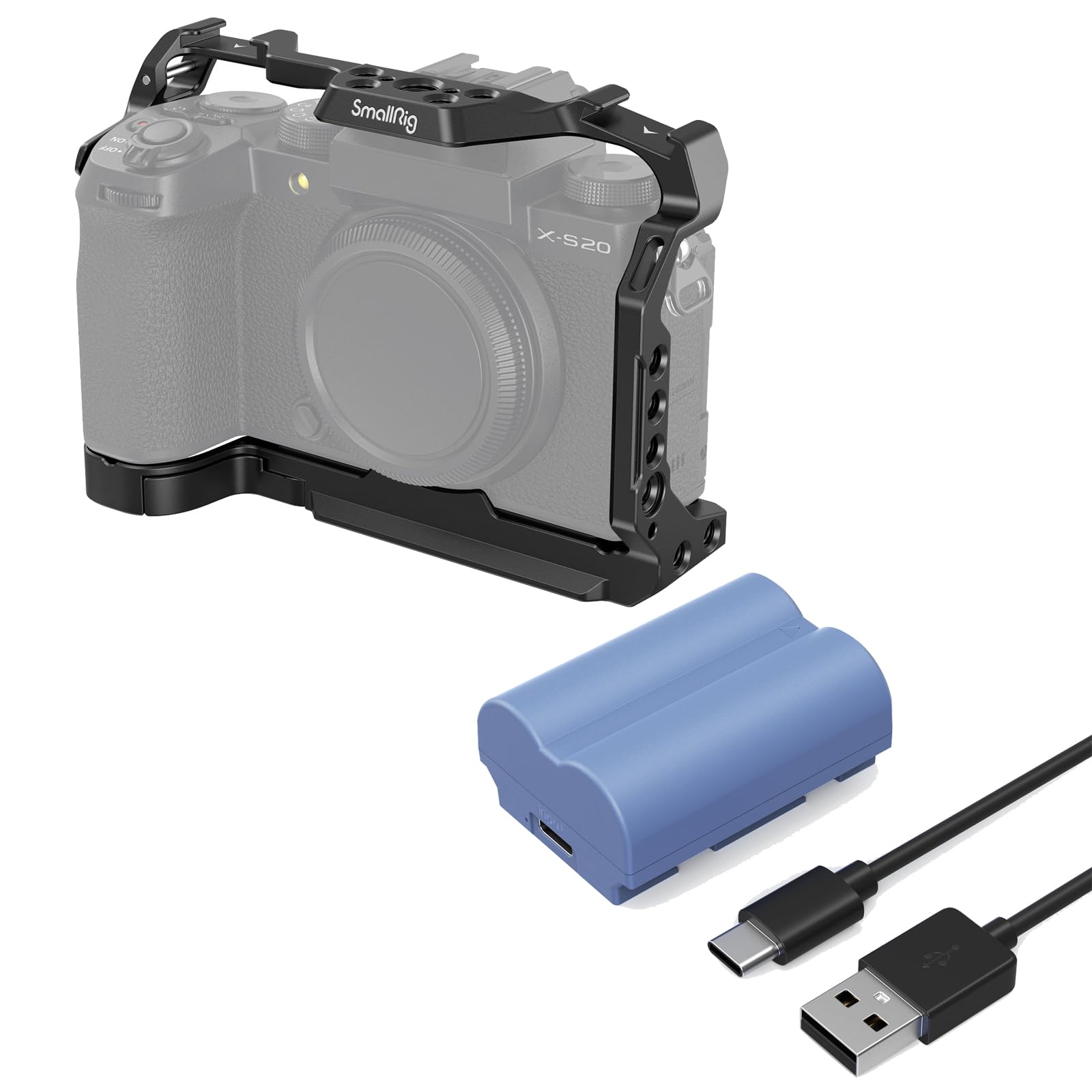 Smallrig Bundle: Camera Cage For Fujifilm X-S20 And Np-W235 Camera Battery