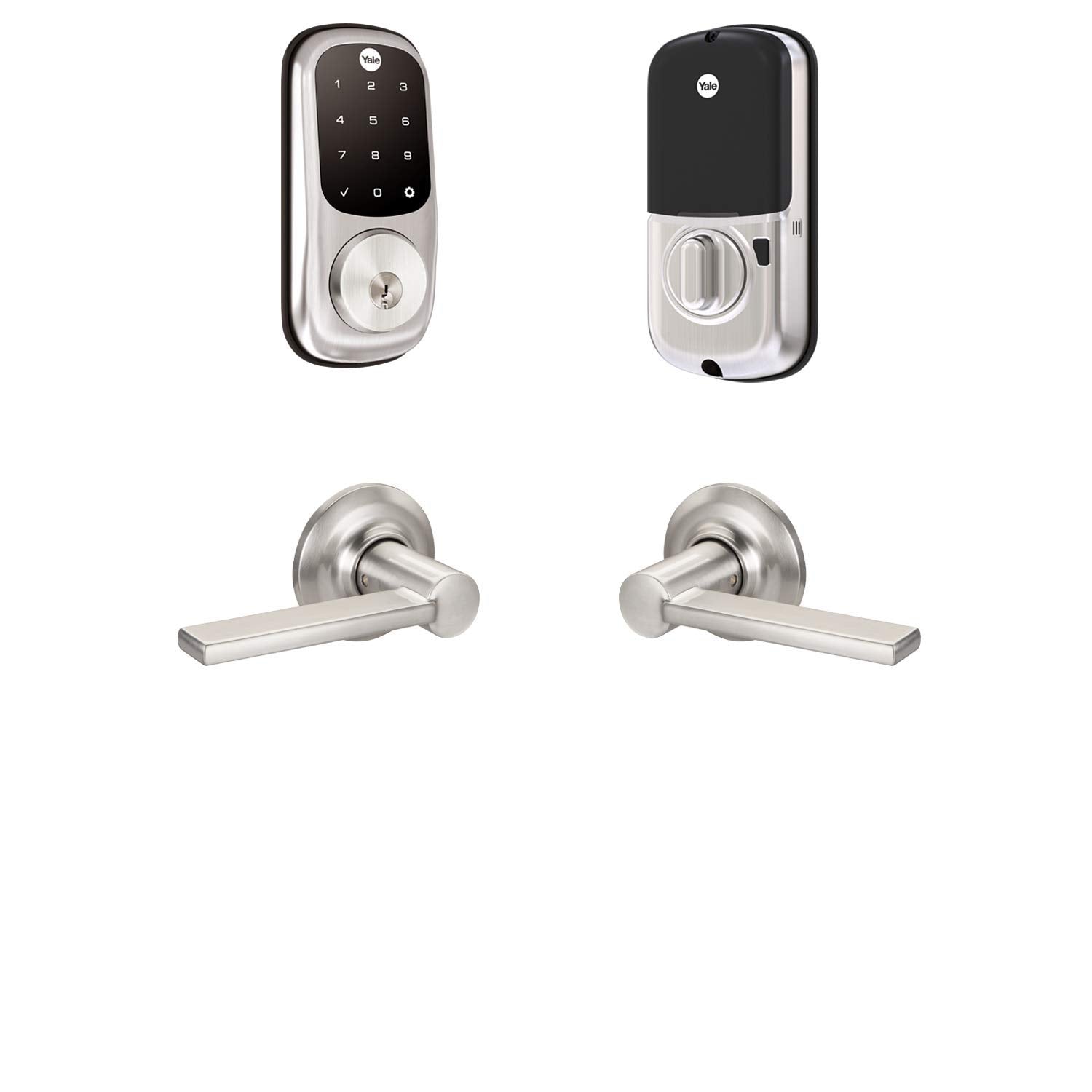 Yale Assure Lock - Touchscreen Door Lock With Valdosta In Satin Nickel