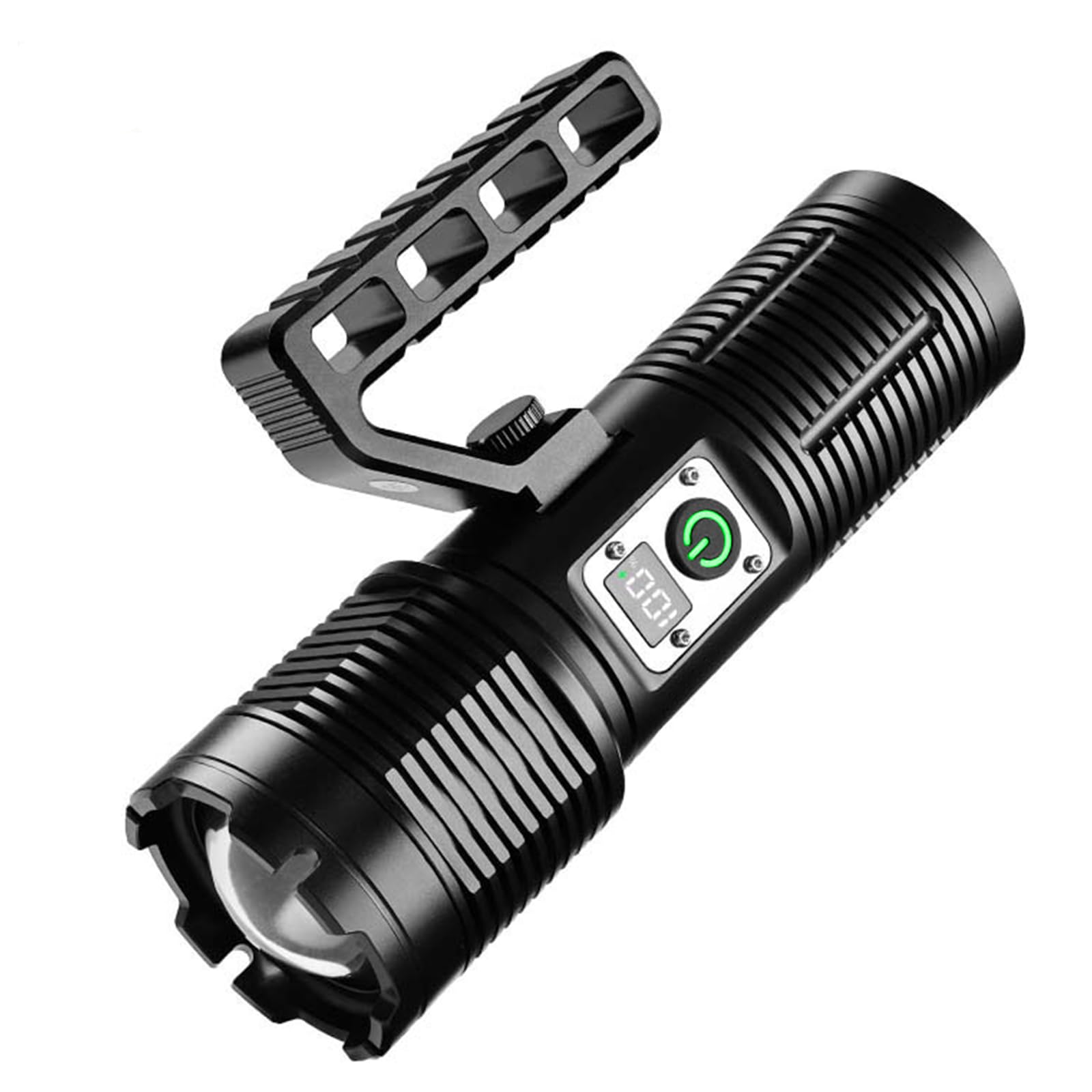 Siuyiu 13500 Lumens Tactical Flashlight Usb- C, Rechargeable Flashlights, Ipx7 Waterproof Zoomable Led With Cob Auxiliary Light, 11 Modes For Camping, Emergency, Disaster Survival