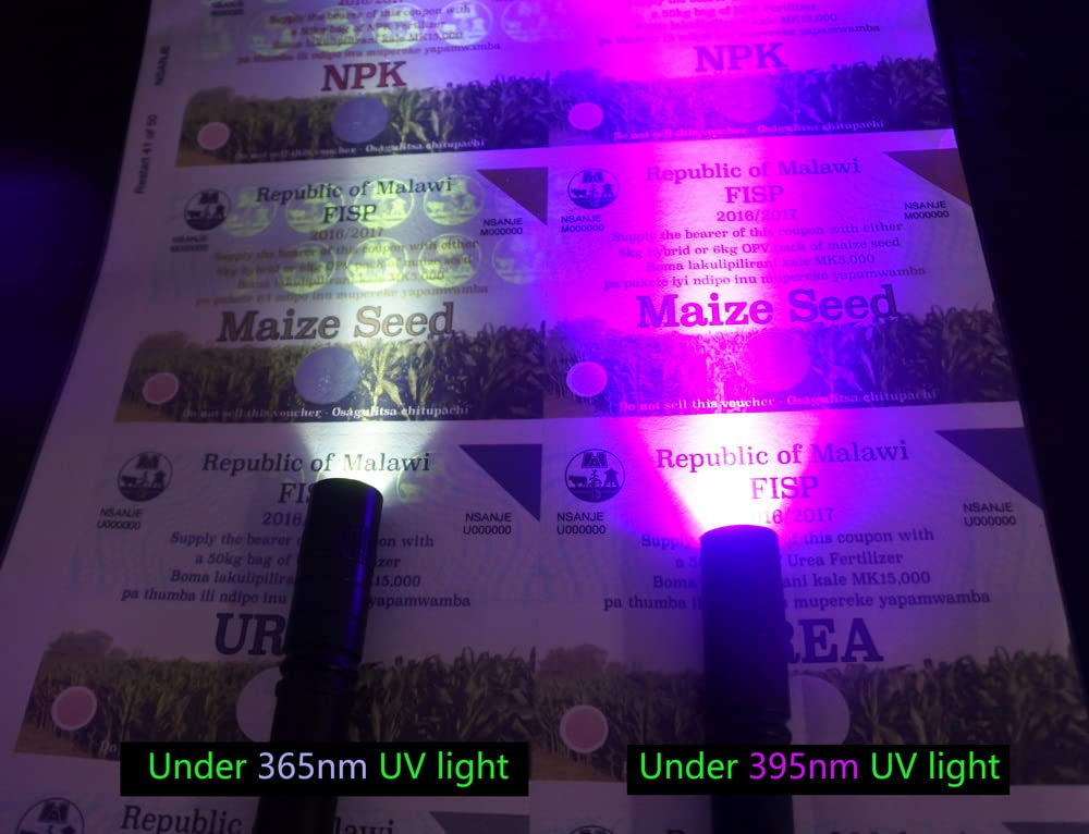 Wondsunson 2 X 365Nm 395Nm Black Light Uv Flashlight Mini Penlight Blacklight Ultraviolet Pen Flashlights For Id Check, Leak Ac Detection, Stamps Resin Curing Pet Urine, Stain Handheld Detector