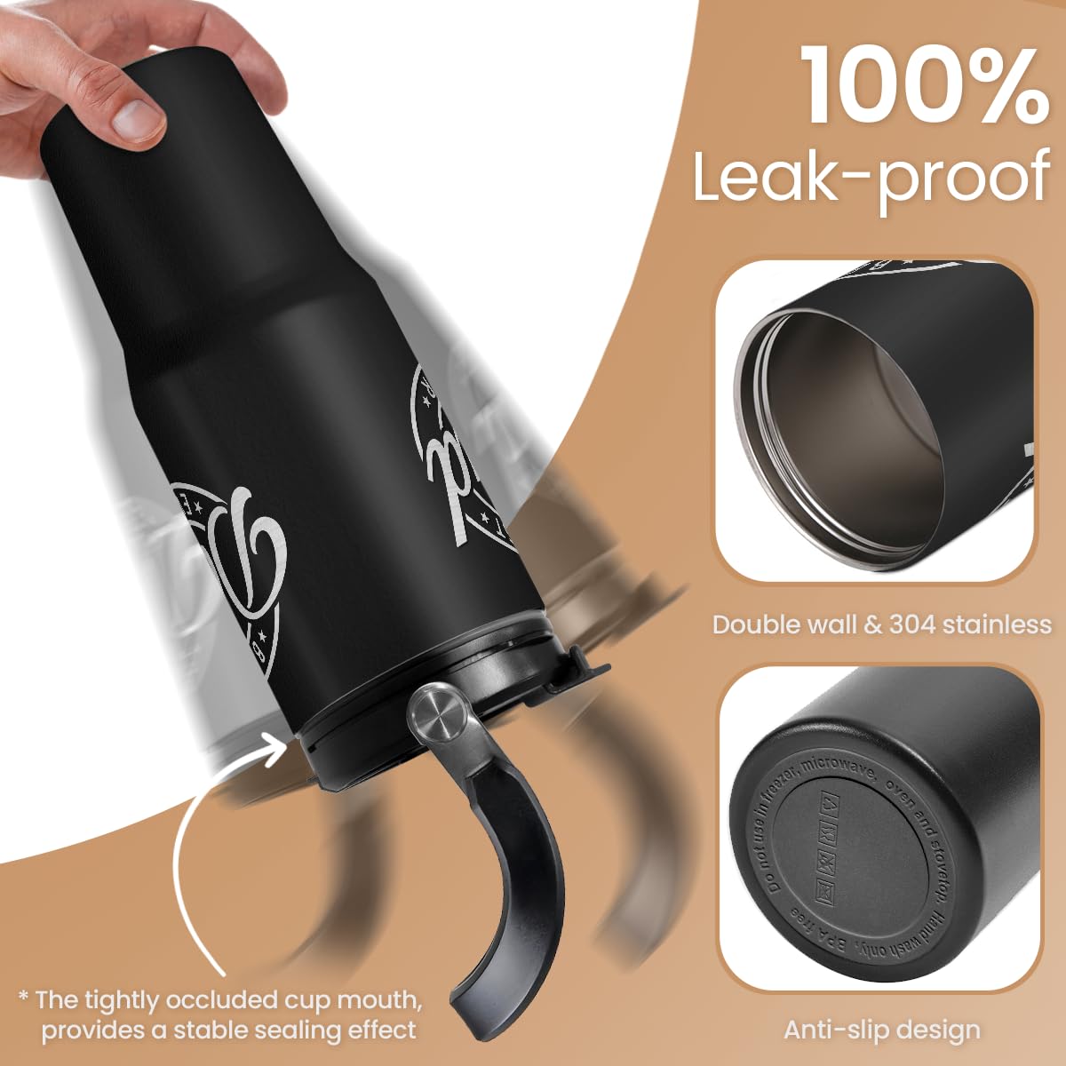 Best Dad Ever Tumbler 30Oz, Stainless Steel Insulated Tumblers Travel Cup With Carry Handle & Flip