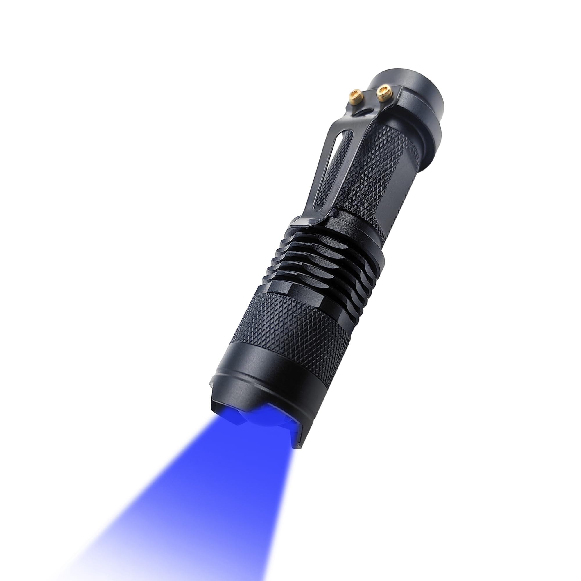 Xinfeibei Blue Led Flashlight Single Mode Adjustable Focus Blue Light Flashlight Compact Flashlights For Night Fishing Outdoor Activities Hunting (1)