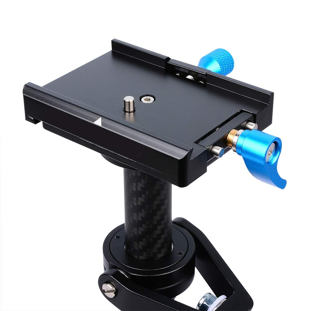 Mrisata Camera Stabilizer S60T Carbon Fiber Handheld Stabilizer With Quick Release Plate For Dslr Cameras, S60T Carbon Fiber Handheld Stabilizer With Quick Release Plate (Black)
