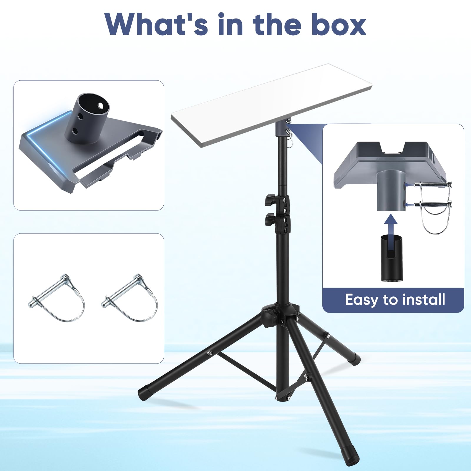 Gadfish Starlink Gen 3 Tripod, Adjustable Starlink Stand With Pipe Adapter, Starlink Standard Tripod Mount Gen 3, Starlink Ground Stand