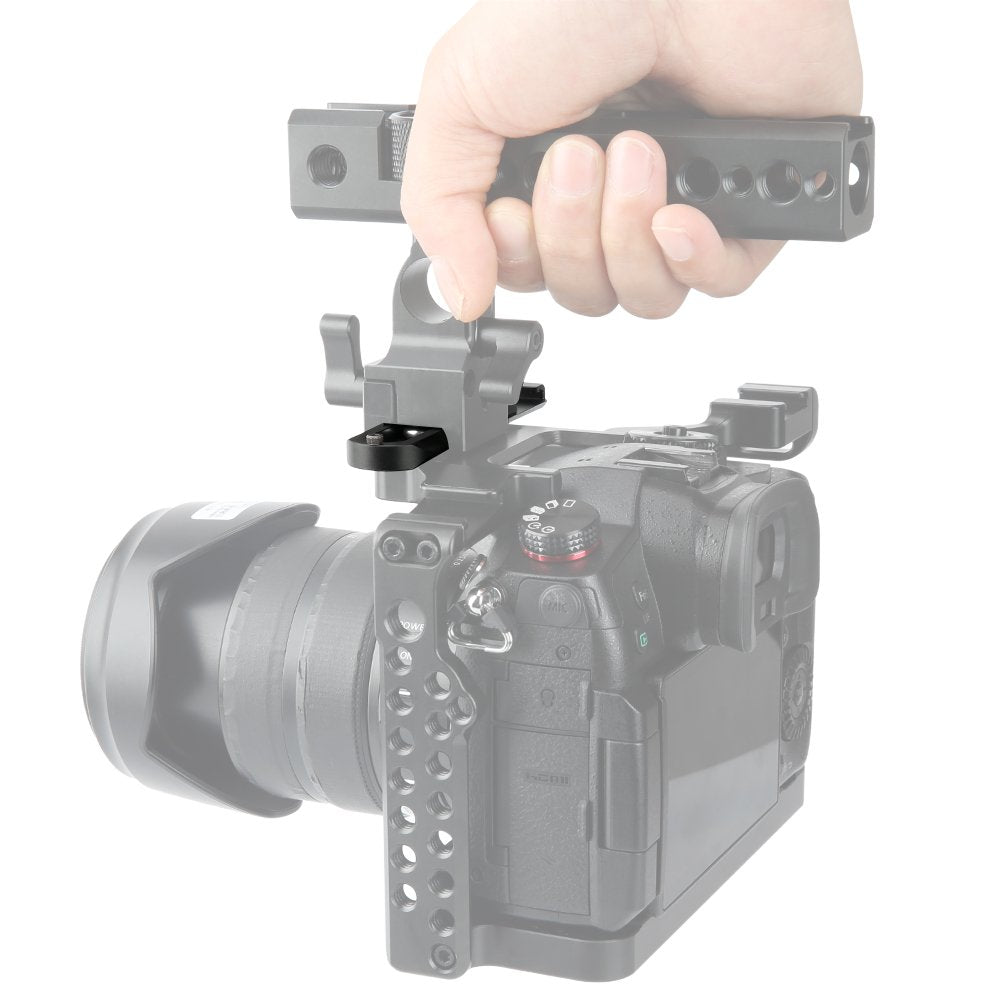 Niceyrig Nato Rail Cold Shoe Extension Bar With Anti-Off Safety Rail Total 80Mm For Camera Cage Nato Clamp Handle