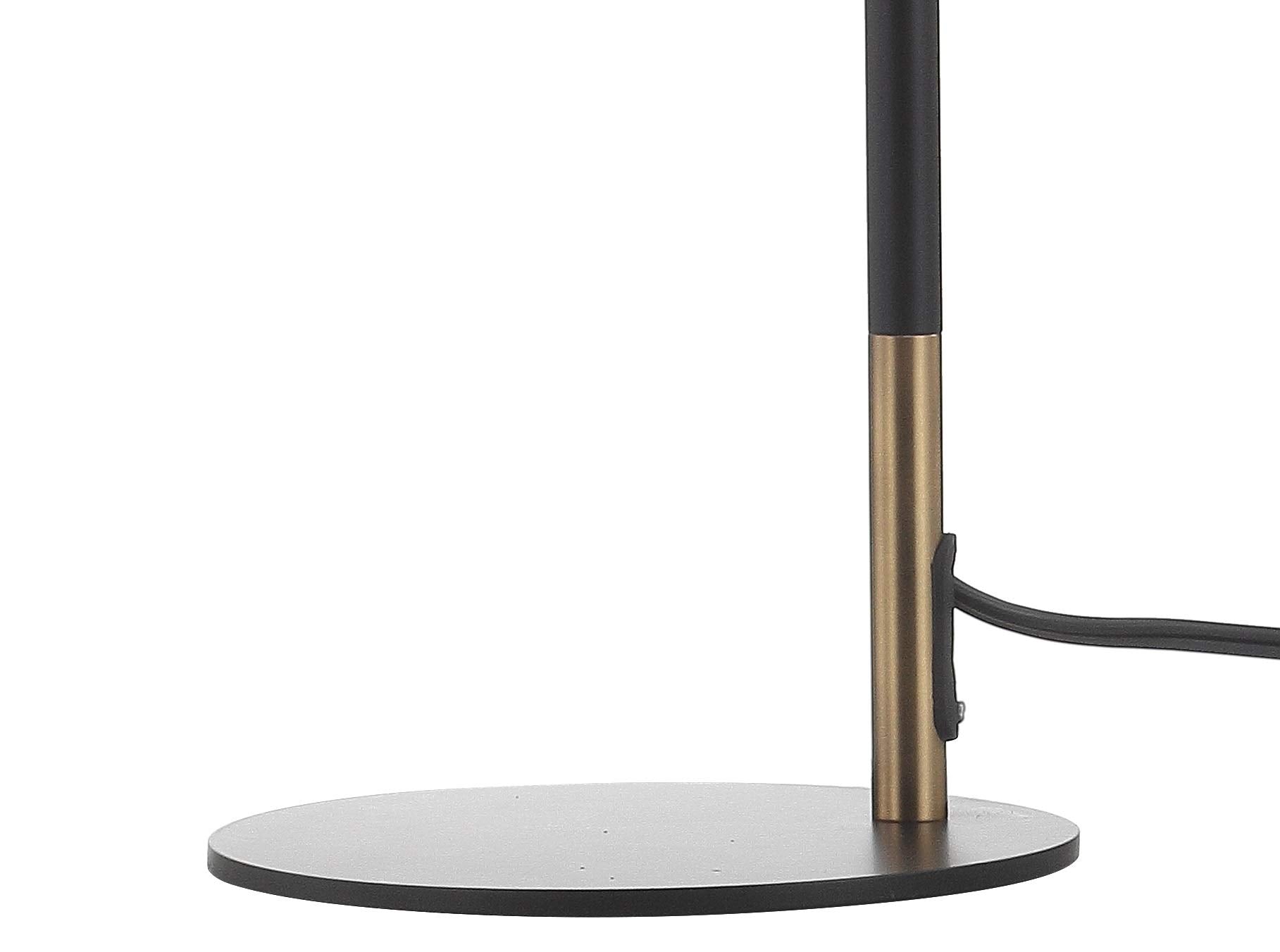 Jonathan Y Jyl6116A Edison 19.25" Metal Led Task Lamp Contemporary For Bedroom, Living Room, Office, College Dorm, Coffee Table, Bookcase, Black/Brassgold