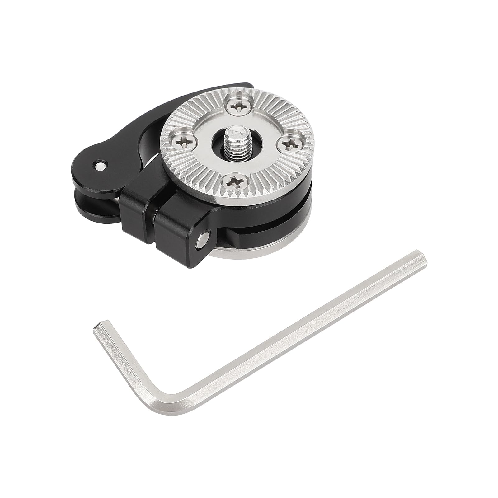 Camvate Quick Adjust Rosette Adapter With M6 Female And Male Mounts (Black Lever) - 3474