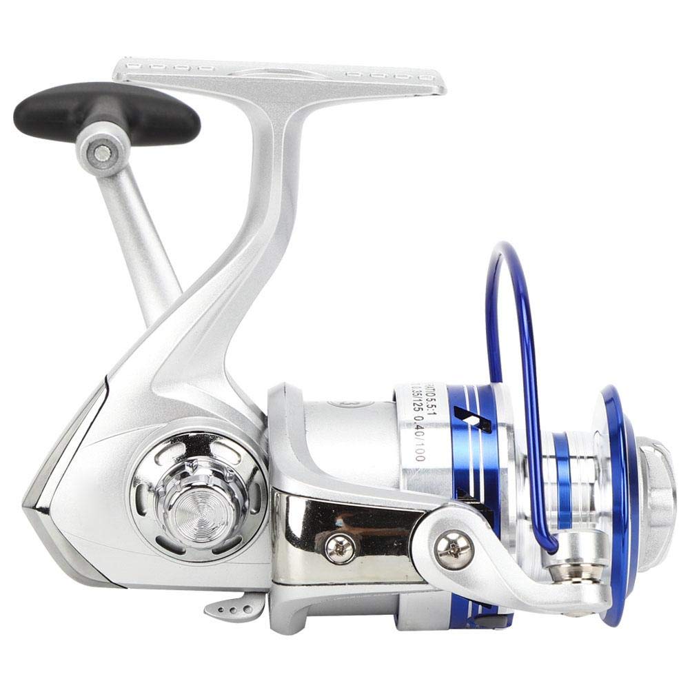 Keenso Foldable Fishing Reel, Portable Lure Reel Sea Rod Fish Line Wheel Rock Raft Fishing Tackle All Metal Spool(Al7000) Fishing Reels And Fishing Maintenance Tools