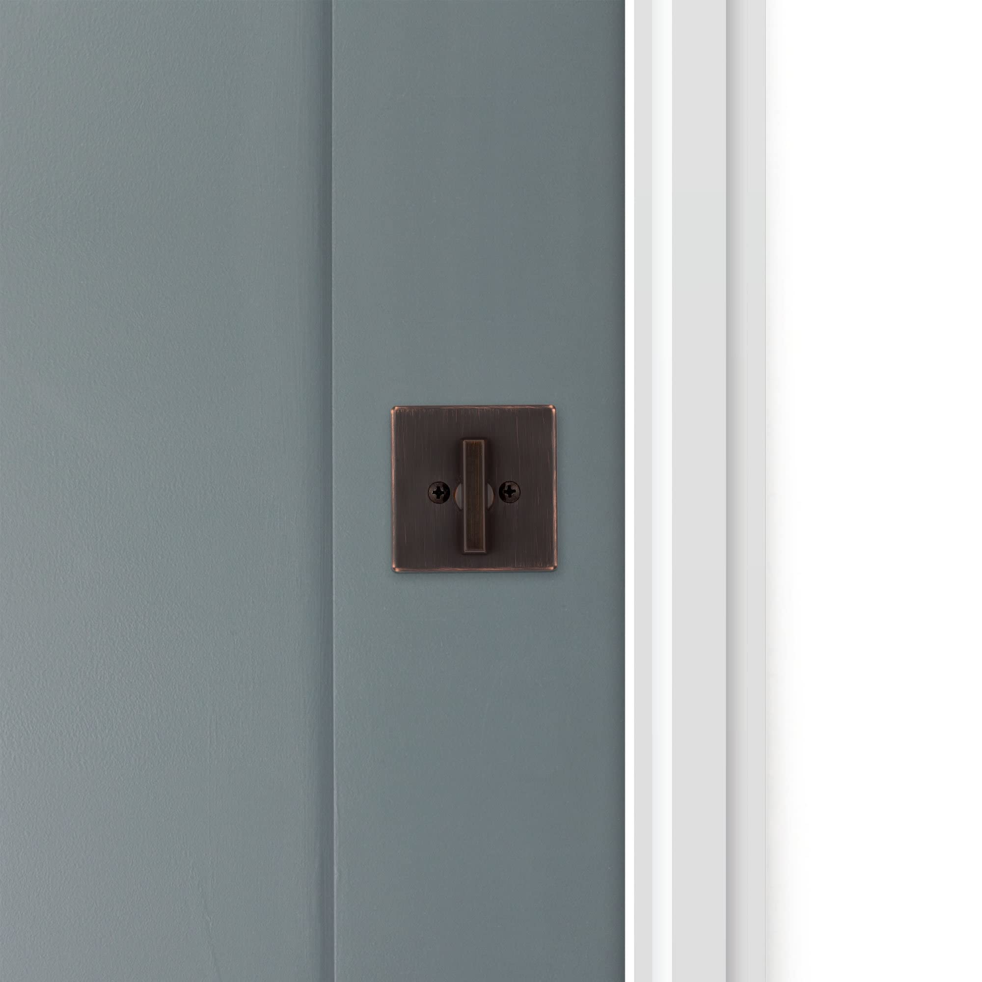 Kwikset 663Sqt Privacy One Sided Deadbolt From The Signature Series - Matte Black