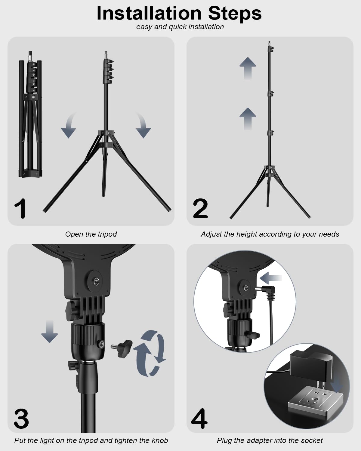 Mmcrz 2Pack Large Ring Light With 60'' Tripod Stand, 6500K Professional Full-Screen Big Ring Light For Selfie, Studio Video Photography, Tiktok, Youtube, Live Stream, Video Recording