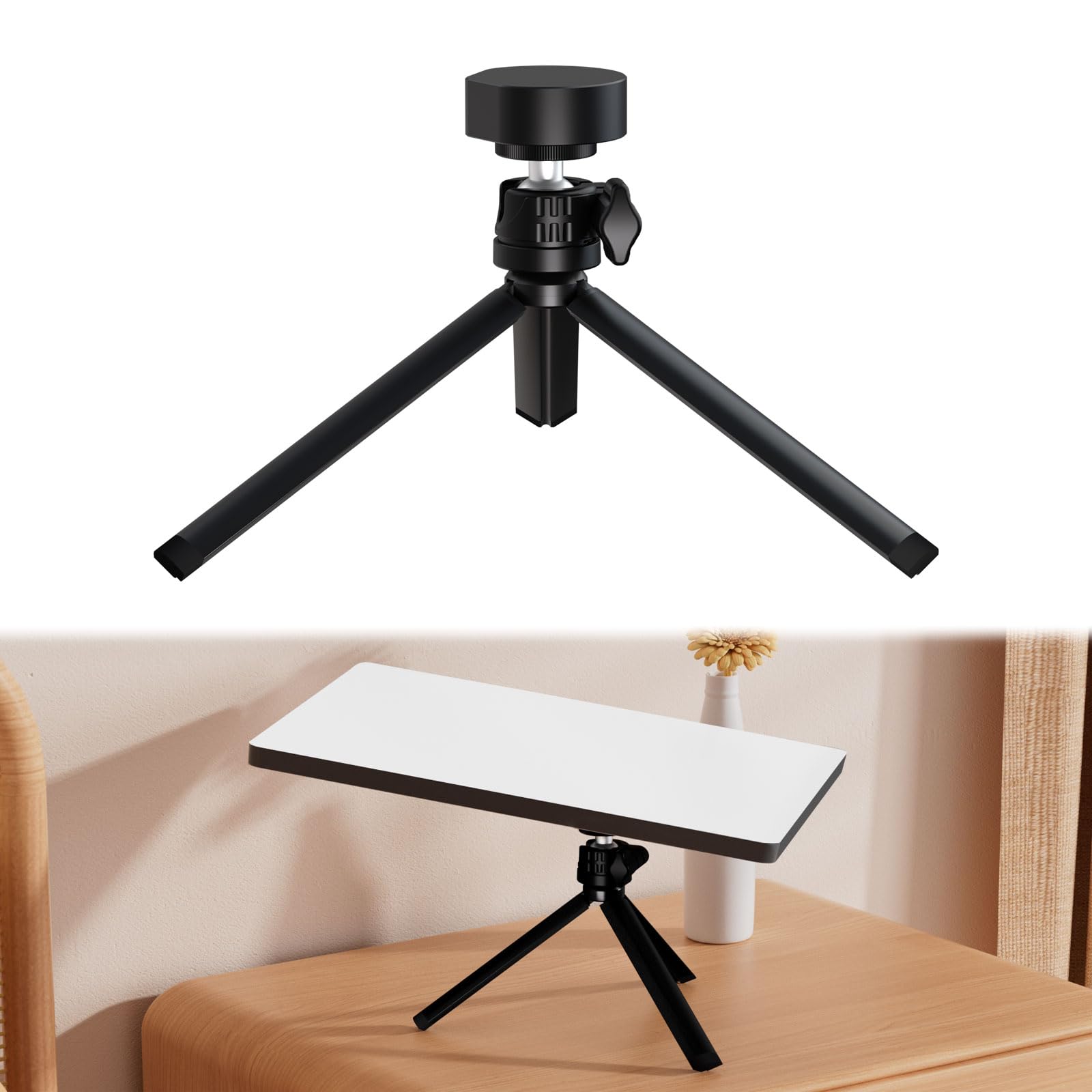 Fiuty For Starlink Mini Tripod Stand With Ball Head And Pipe Adapter, Angle Adjustable Desktop Tabletop Tripod Stand For Starlink Mini, Extra Large Opening Area, Low Profile Design