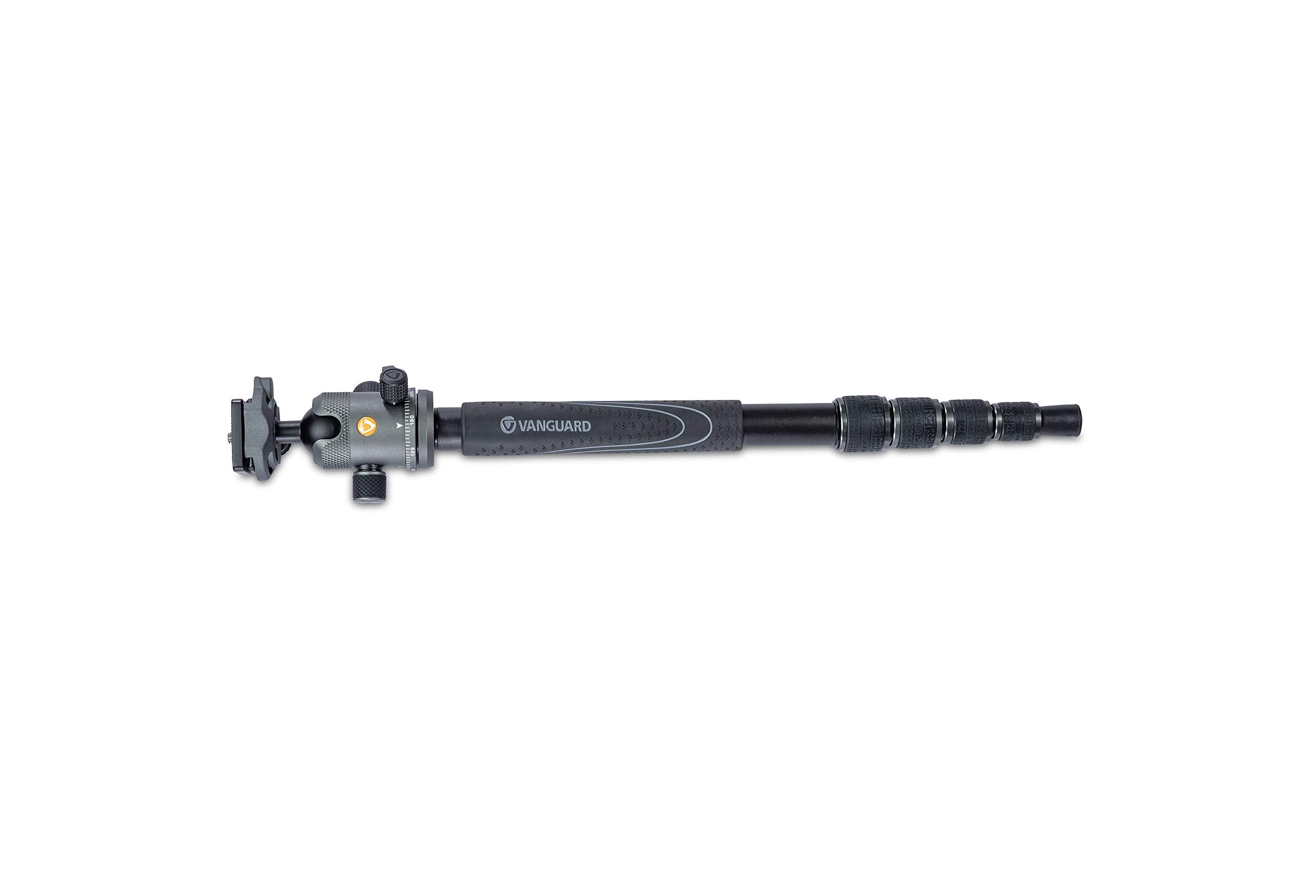Vanguard Veo2S235Ab Aluminum Travel Tripod With Ball Head, Monopod Option, Smart Phone Holder, Spiked Feet, And Tripod Bag