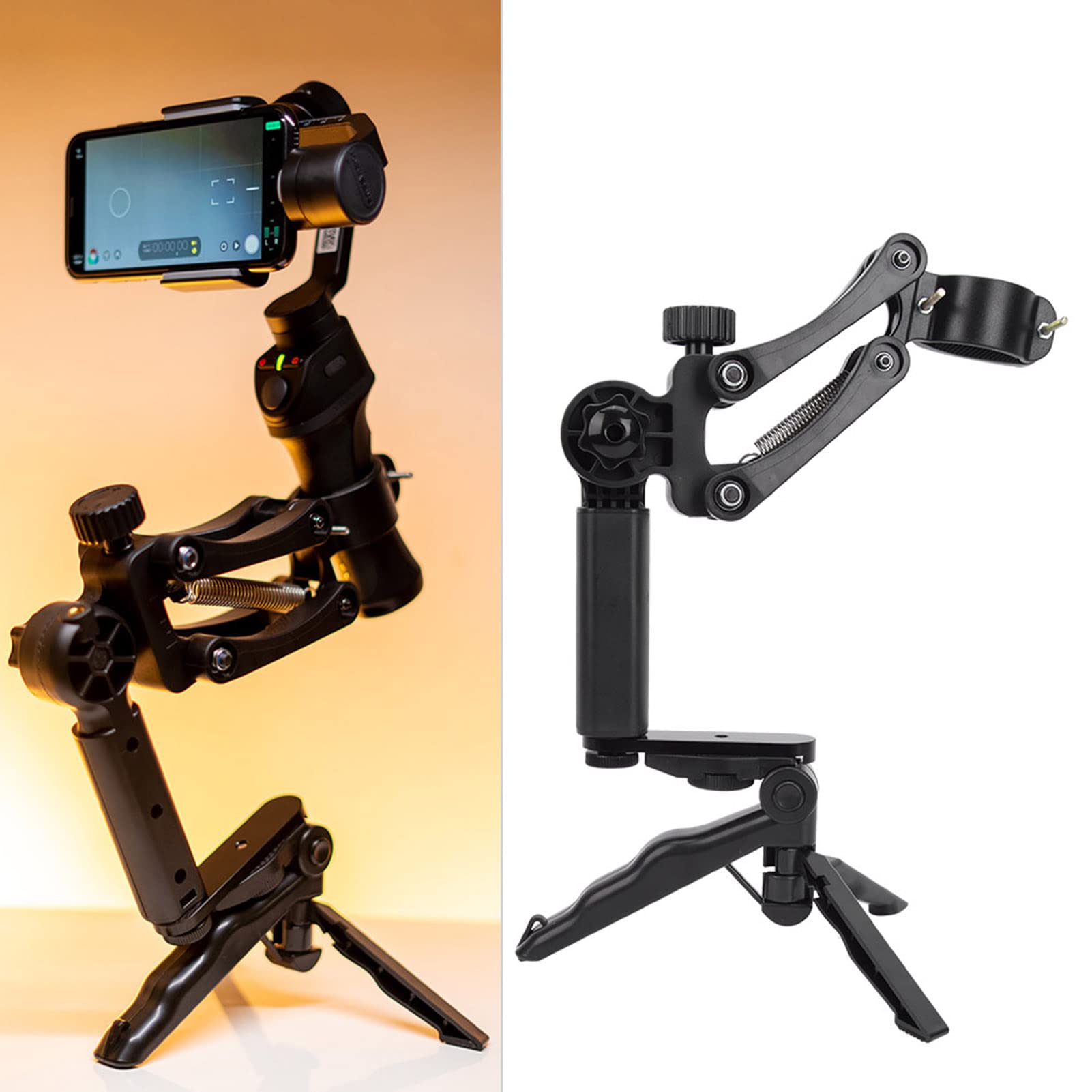 Fuchooky Osmo Mobile 3 Z Axis Stabilizer Handle Grip With Spring Damping Multiple Handheld Modes Abs Compatible Square Round Oval Handles