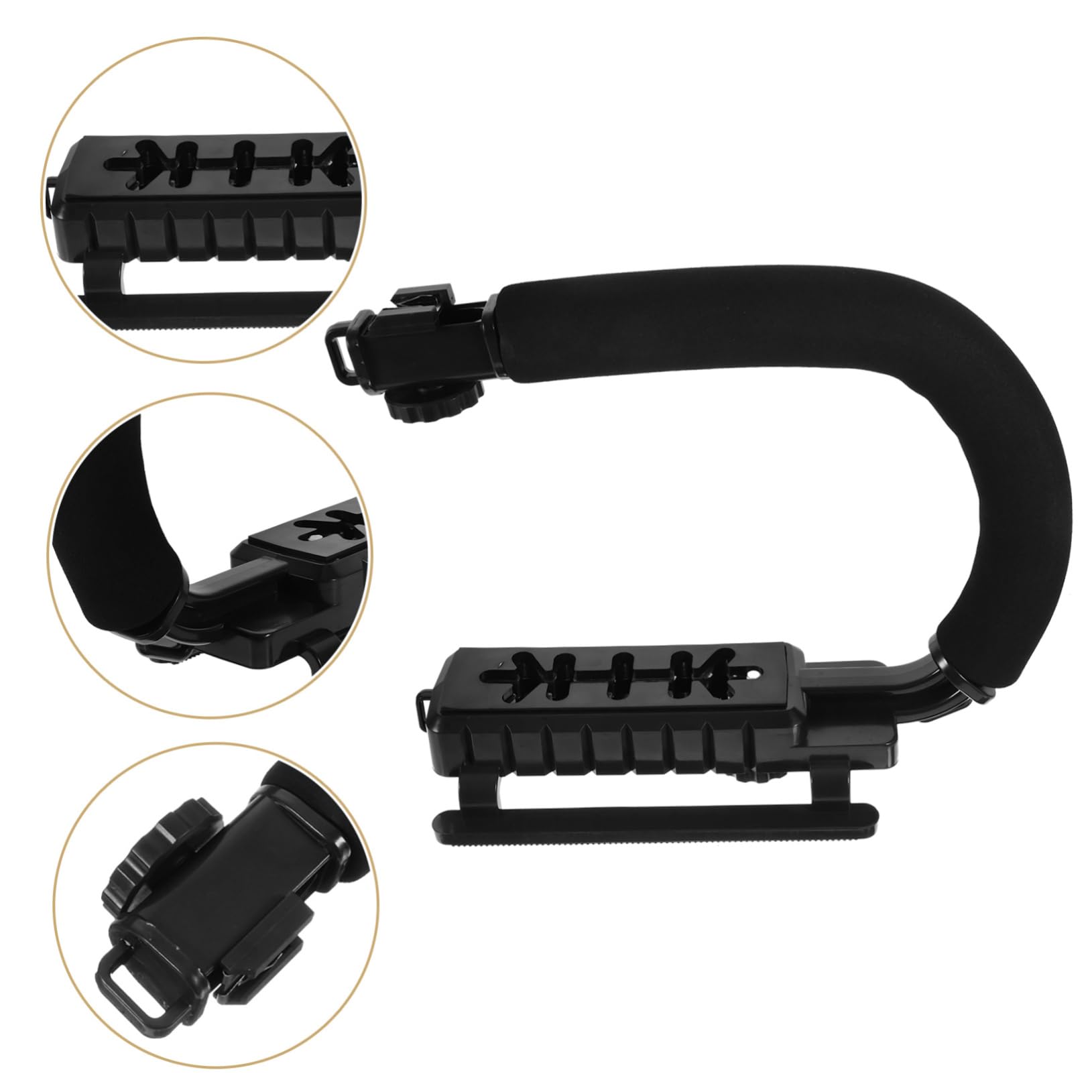 Artibetter Action Camera Stabilizer Gimbal Stabilizer Phone Holder Dslr Accessory Lightweight Portable U- Handheld C- Bracket