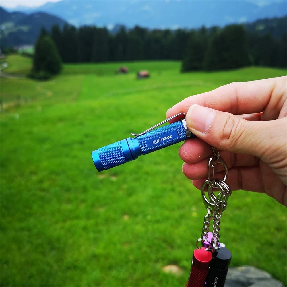 Nitefox K3 Mini Aaa Keychain Flashlight Small Bright Pocket Flashlight 150 Lumens 3 Modes,Multipurpose Edc Flashlight Hat Lamp Camp Tablelamp Candle For Dog Walk Emergency Parents Kids