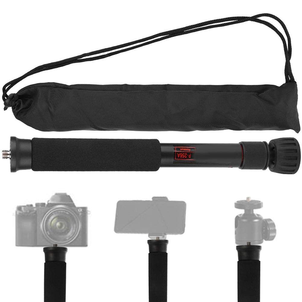 Ashata Mini Camera Monopod 48 Inch, Portable Adjustable Height Monopod Selfie Stick Mount Support Rod For Dslr Camera Mirrorless Camera, Flash, Mobile Phone(P-256A)