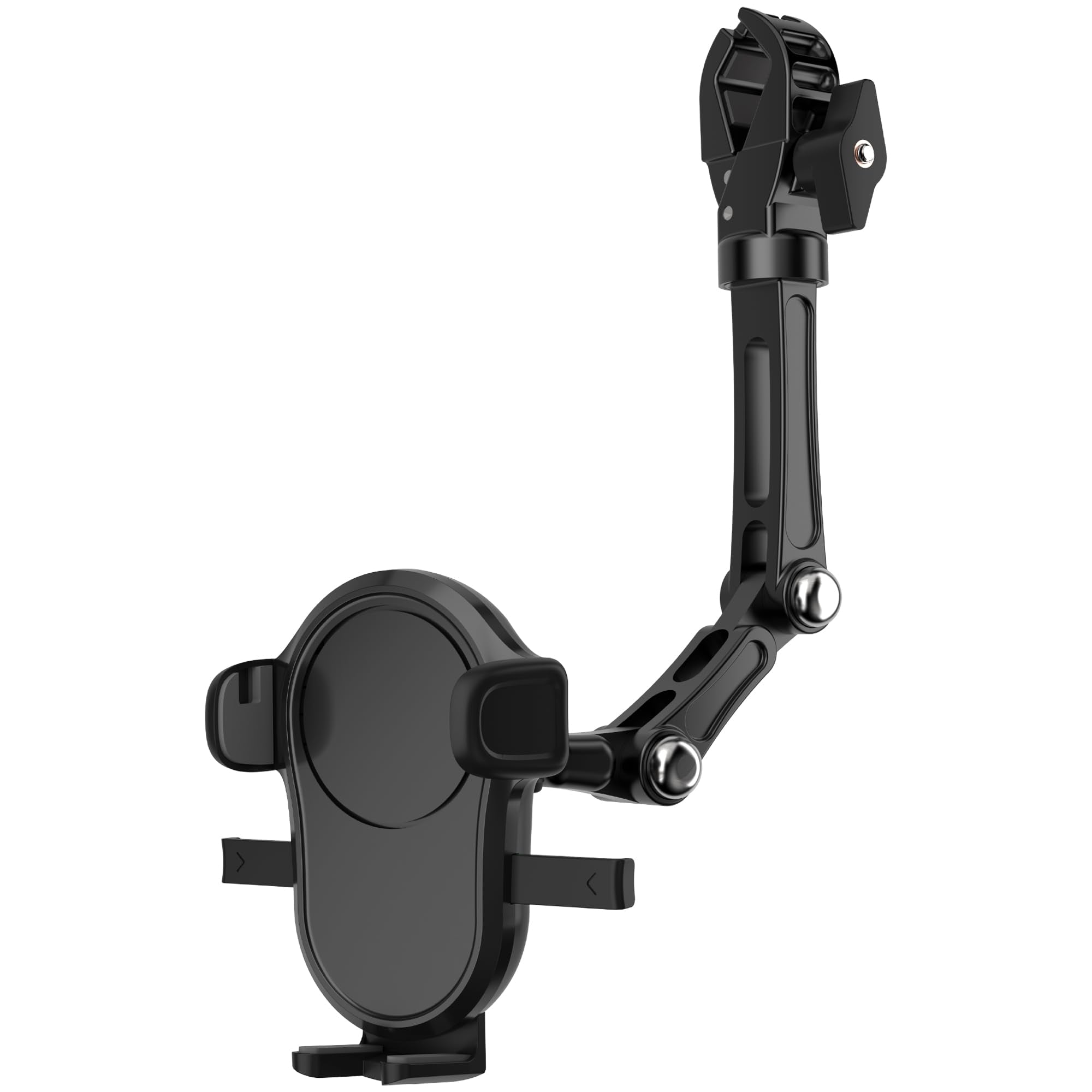 Penuspt Phone Holder For Car,Rearview Mirror Cell Phone Holder For Car Aluminum Arm Rotatable Retractable Universal Car And Truck Mount For Iphone And Android Phones