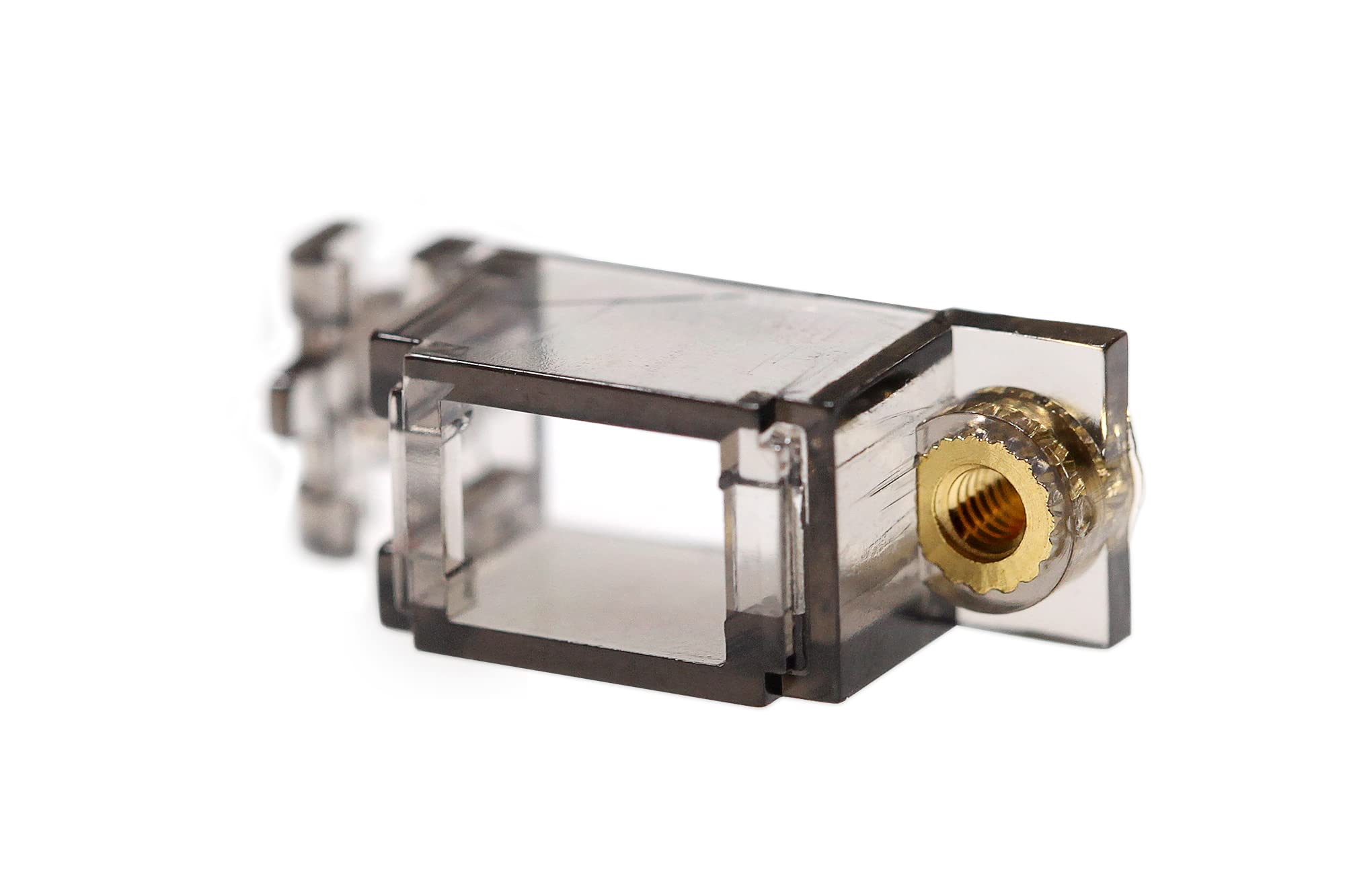 Kprepublic Everglide V3 Transparent Gold Plated Pcb Screw In Stabilizer For Custom Mechanical Keyboard Transparent Black Clear Bm60 Bm65 (V3 Black Gh60 Plusx1)