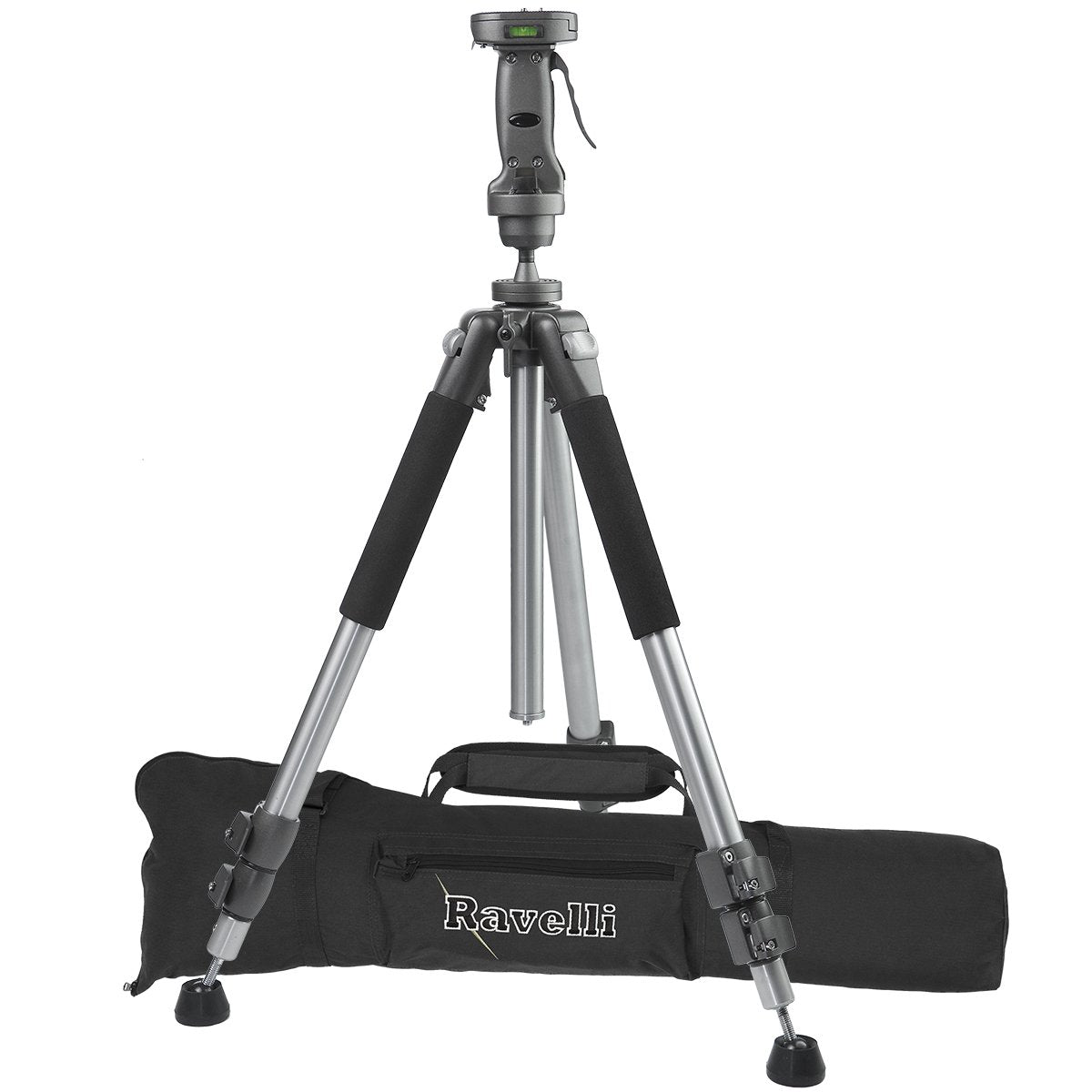 Ravelli Apgl4 Professional 70" Tripod With Adjustable Pistol Grip Head And Heavy Duty Carry Bag