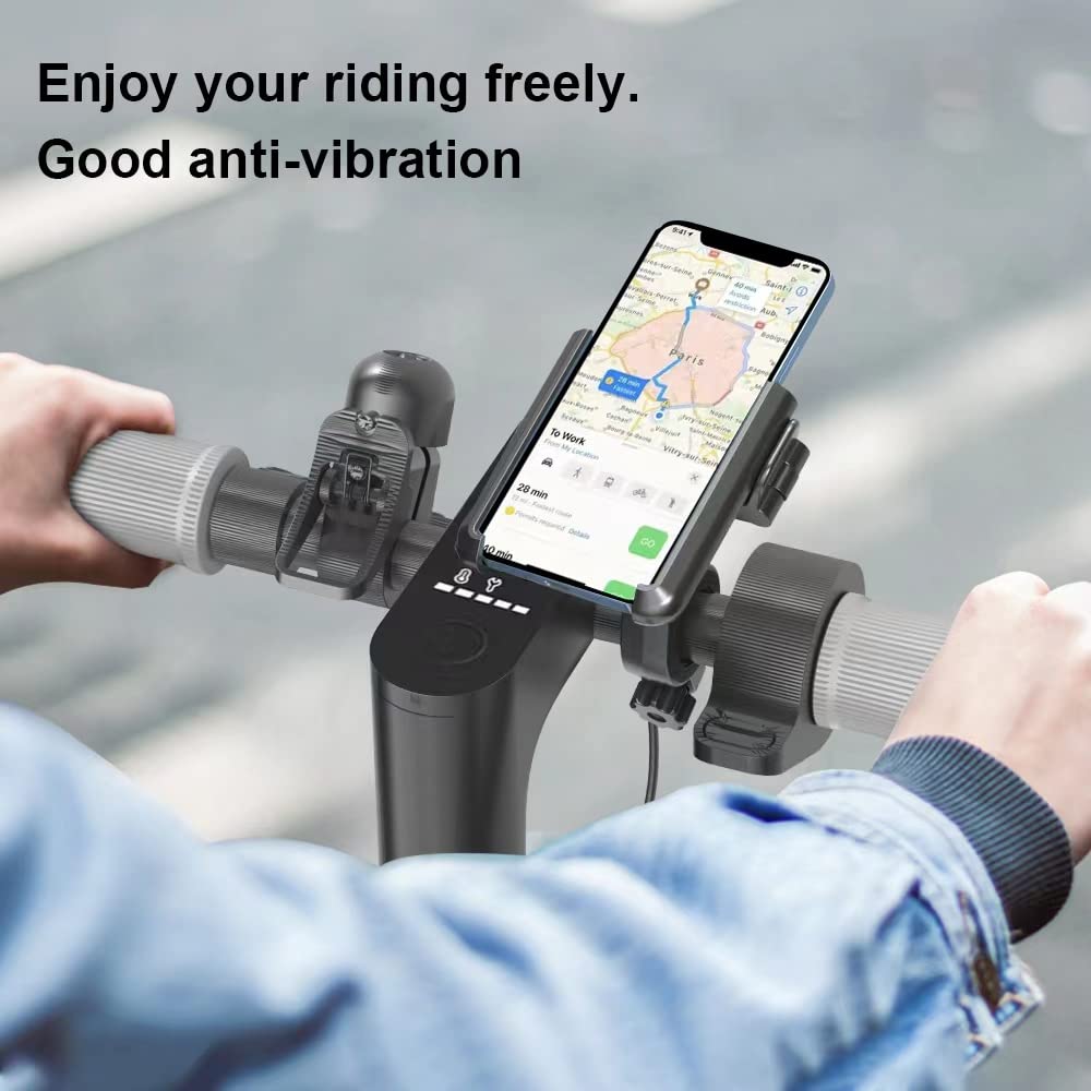 Bdc-Home M365 Pro Scooter Phone Mount, Segway Ninebot Adjustable Handlebar Phone Holder, Fits All Iphone'S, Samsung Galary,Iphone 12 Pro Max,13 Pro,11,X, All Cellphone 3.5-7Inches, 360° Rotation