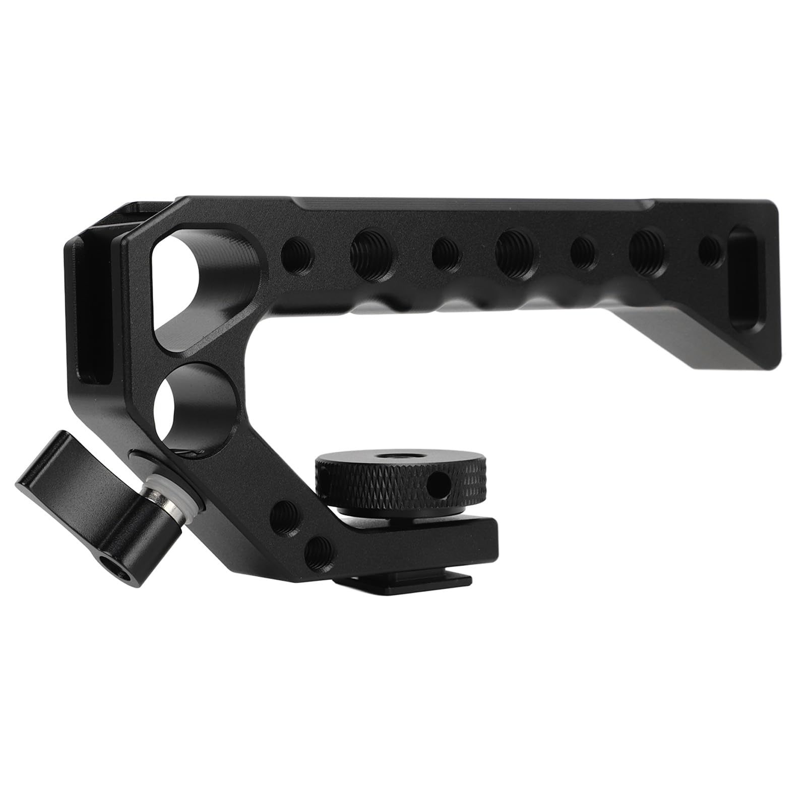 Cuifati Universal Camera Top Handle,With With 1/4 Inch And 3/8 Inch Screw Holes Cold Shoe Port Knob Skeleton Design Universal Video Rig For For Lumix For Pentax Digital Slr