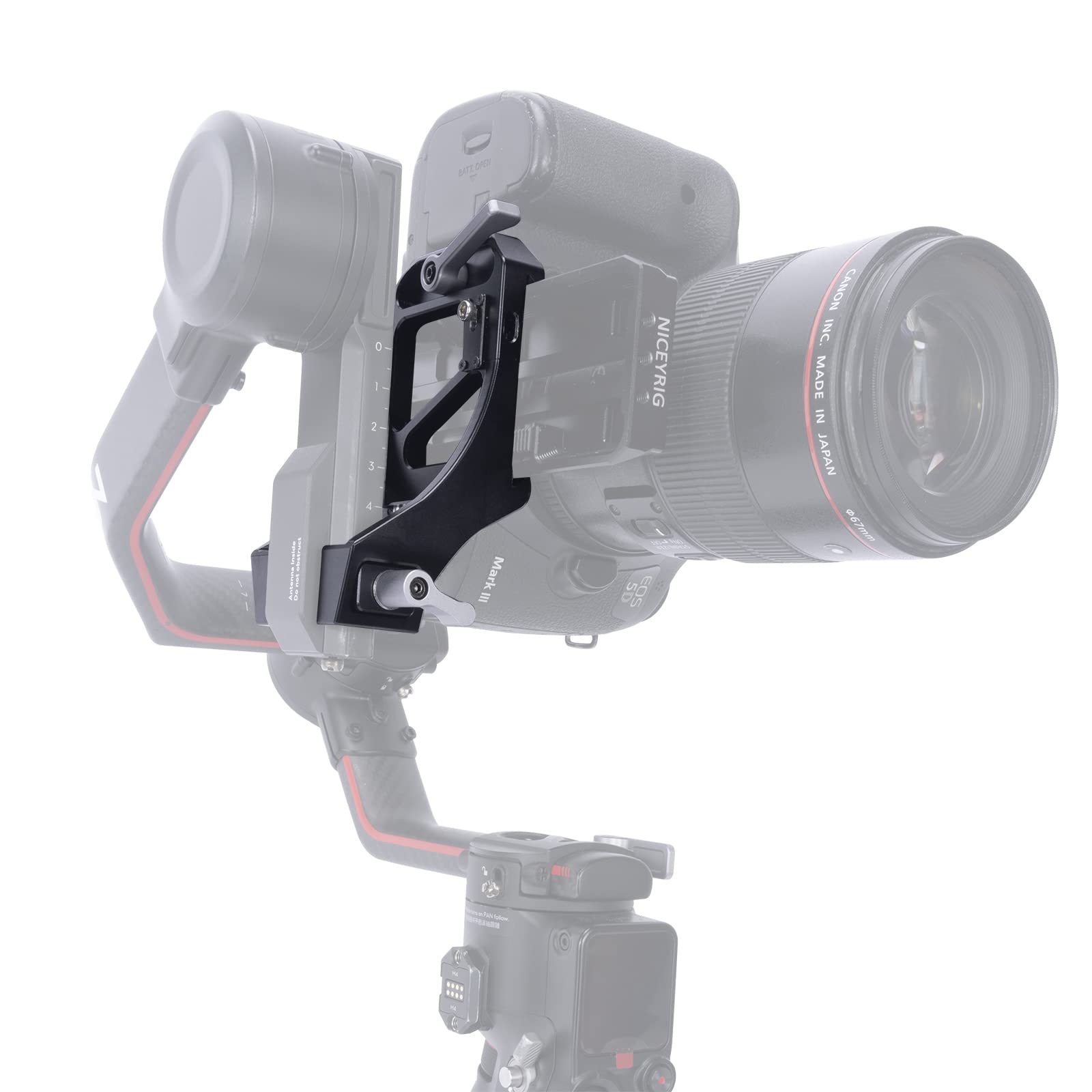 Niceyrig Vertical Mount Gimbal Plate For Dji Rs 2 / Rsc 2 / Rs 3 / Rs 3 Pro - 528