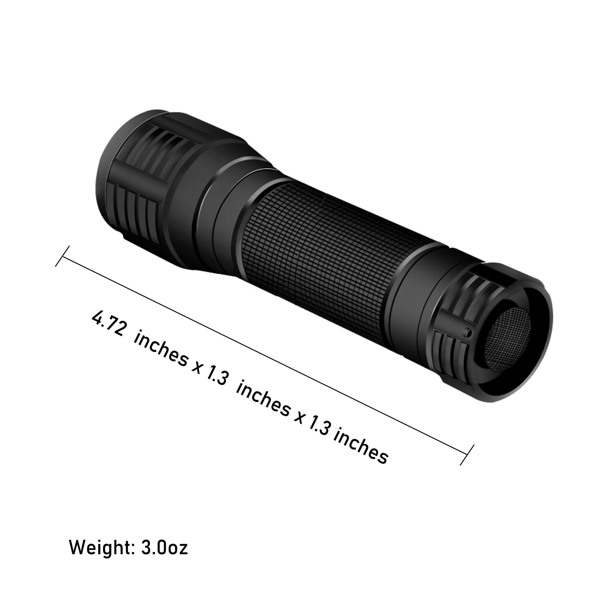 Denarp Led Flashlights - Mini Camping Flashlights With 3000 Lumens,3 Modes, Zoomable,4 Pack