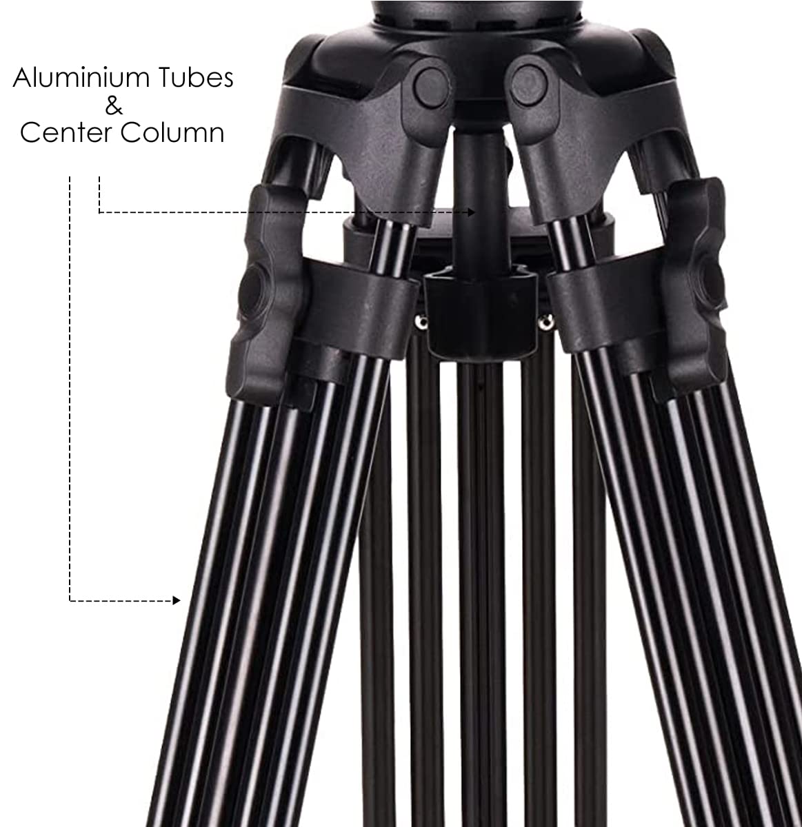 Digital Nc Professional Quad Tube Aluminium 72" Tripod (Fluid Head)