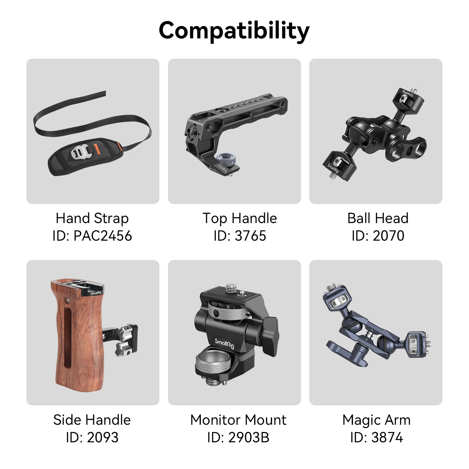 Smallrig R5 / R6 Camera Cage For Canon R5 / R6 With Bg-R10 Battery Grip, Aluminum Alloy Film Movie Making Camera Video Cage With Shoe Mount 3464B