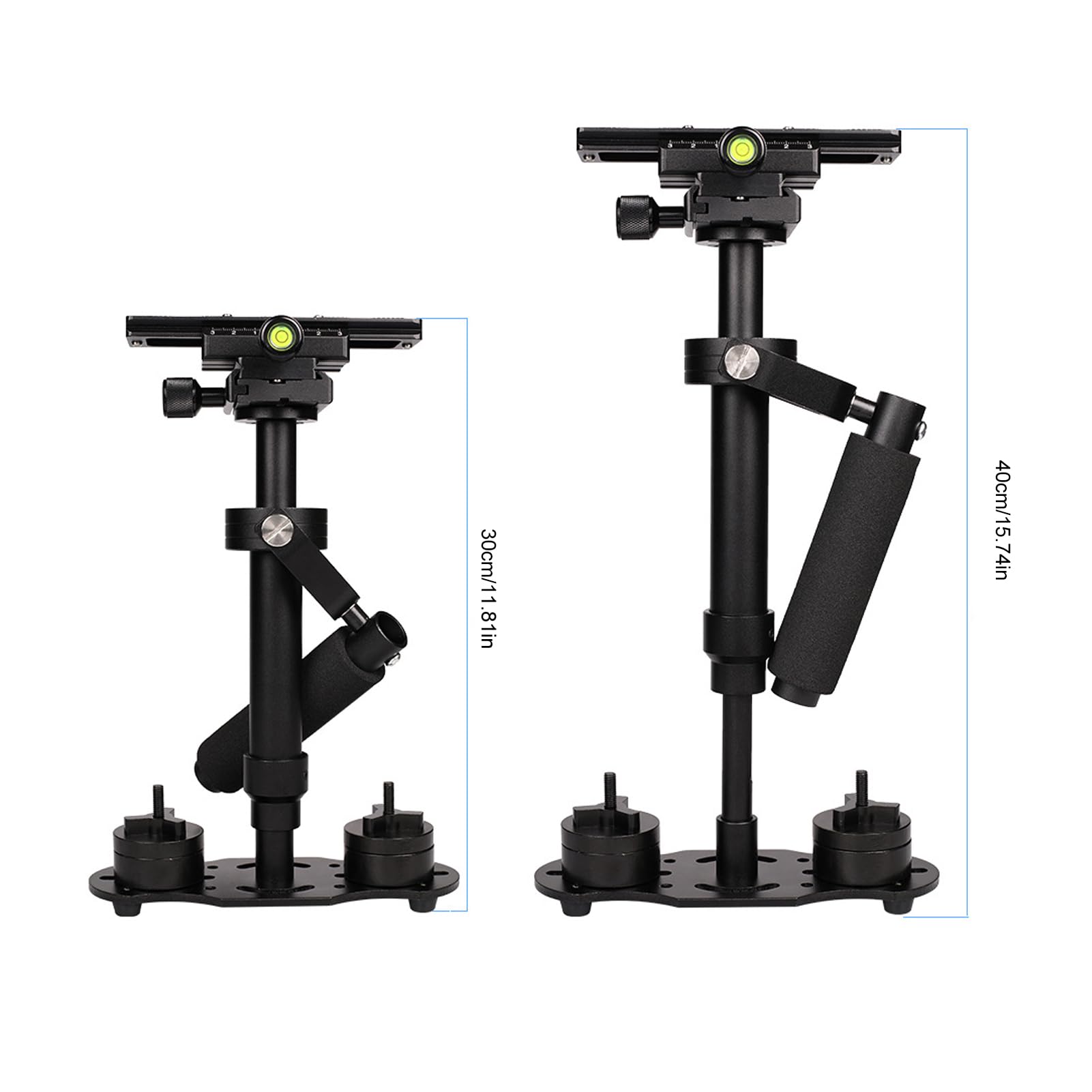 Goshyda Slr Handheld Camera Stabilizer With Shock Absorption, Aluminum Alloy, 360 Degree Rotation, Quick Locking Knob, Telescoping Balance Bar