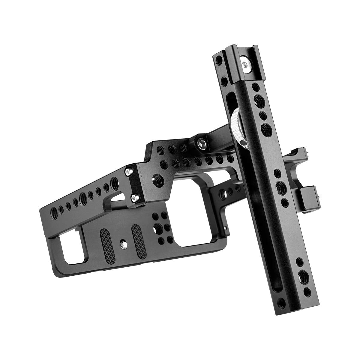 Kamthing Aluminum Video Camera Cage Stabilizer For Panasonic Lumix S1H S1R S1 Camera With Top Handle Grip Multiple 1/4" 3/8" Screw Mount (Cage With Top Handle)