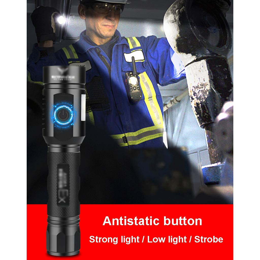 Morn Explosion Proof Flashlights Anti-Static Torch Strong Light Rechargeable Used In Industry, Fire Fighting, Airport, Gas Station