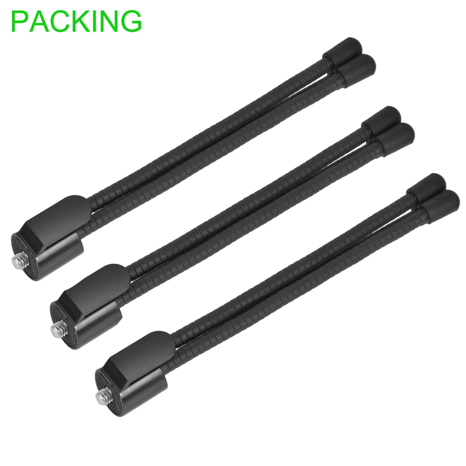 Uogw 3 Pack Flexible Tripod Compatible With Arlo Pro 4/Pro 2/Pro,Arlo Ultra,Arlo Baby,Arlo Pro 3,Arlo Go,Arlo Pro 5S 2K,Go 2,Wall Mount Bracket,Attach Your Arlo Home Security Camera Everywhere-Black