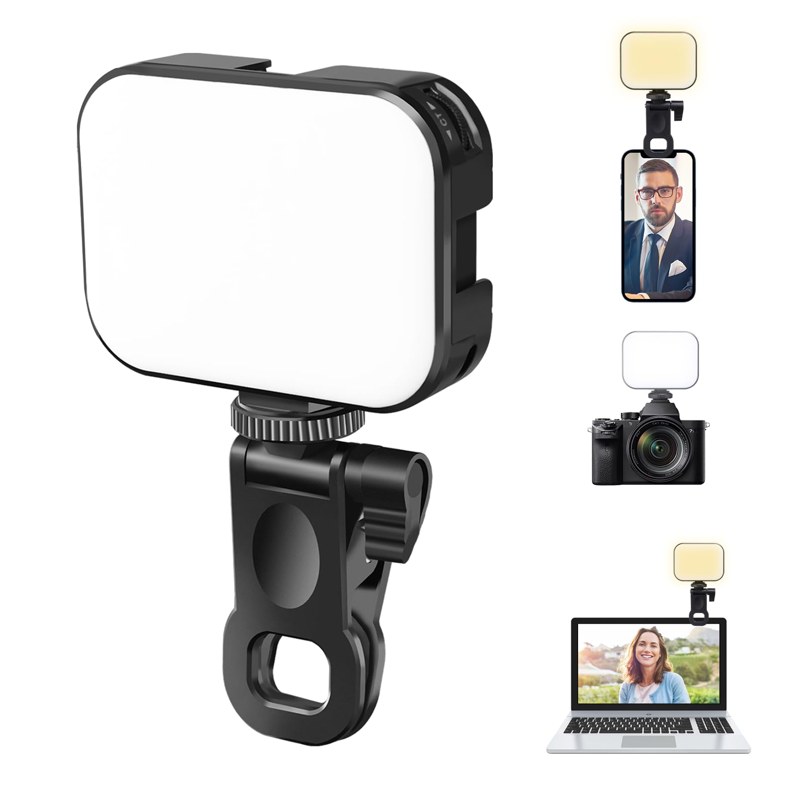 Ulanzi Tabletop Tripod For Camera Mini Vlogging Tripod Tt38 + Vl100X Selfie Light