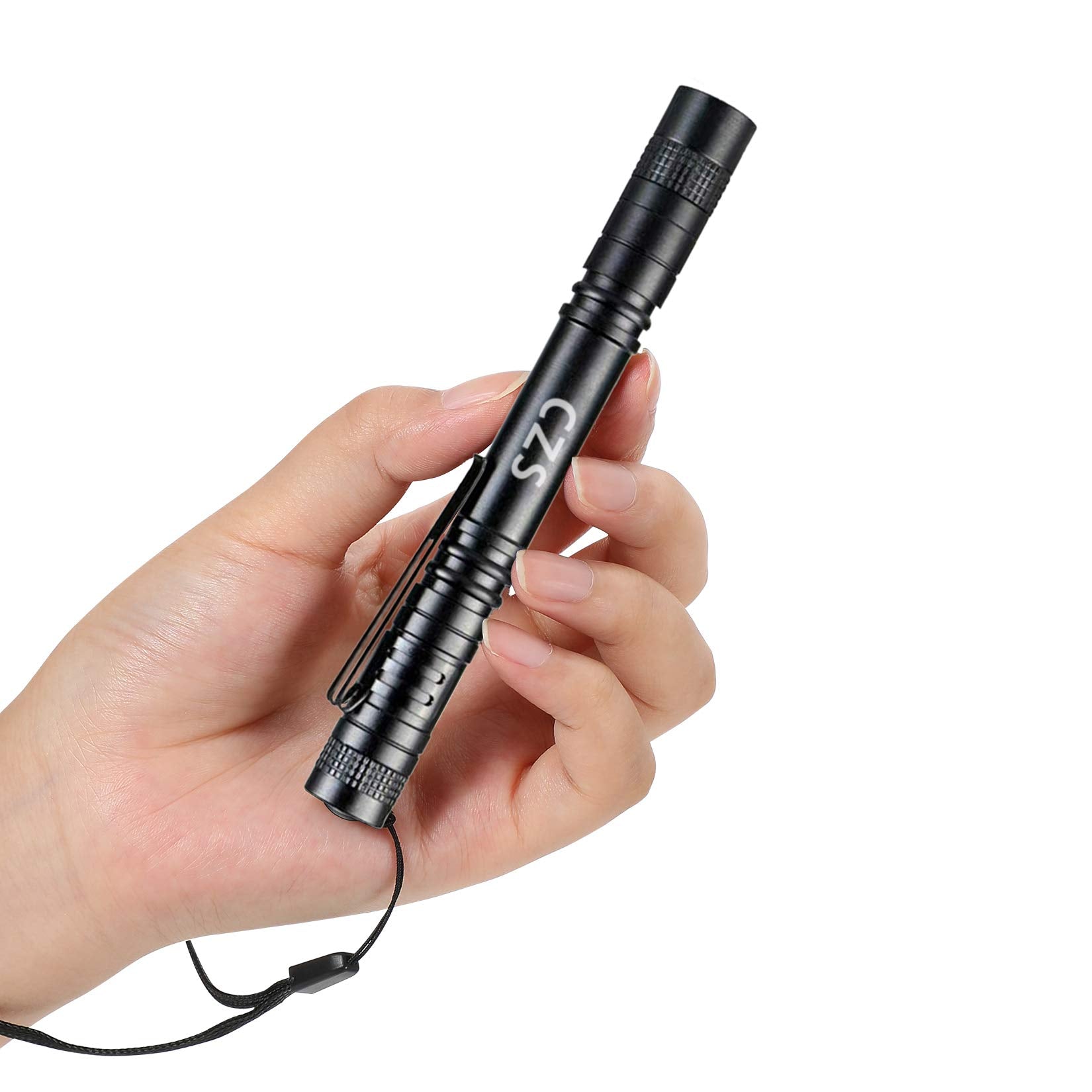 Czs Led Flashlight Penlight 1000 Lumens Battery-Powered Handheld Pen Light Pocket Torch Powered By 2Aaa Battery,5 Pcs (Battery Not Included)