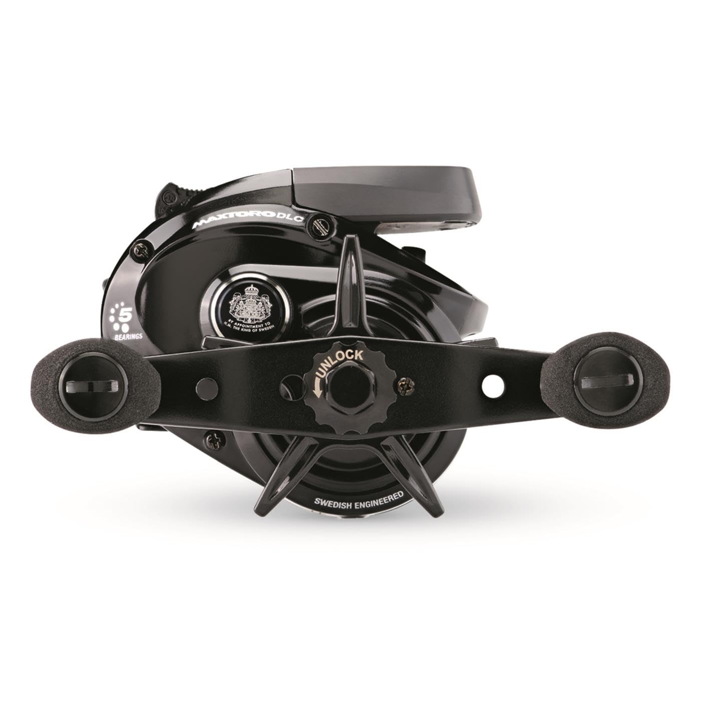 Abu Garcia Max Digital Line Counter Low Profile Baitcast Reel, Size 50Lp (1498759), Carbon Fiber Star Drag, Max Of 20Lb  9.0Kg, Durable, Lightweight And Strong, Black
