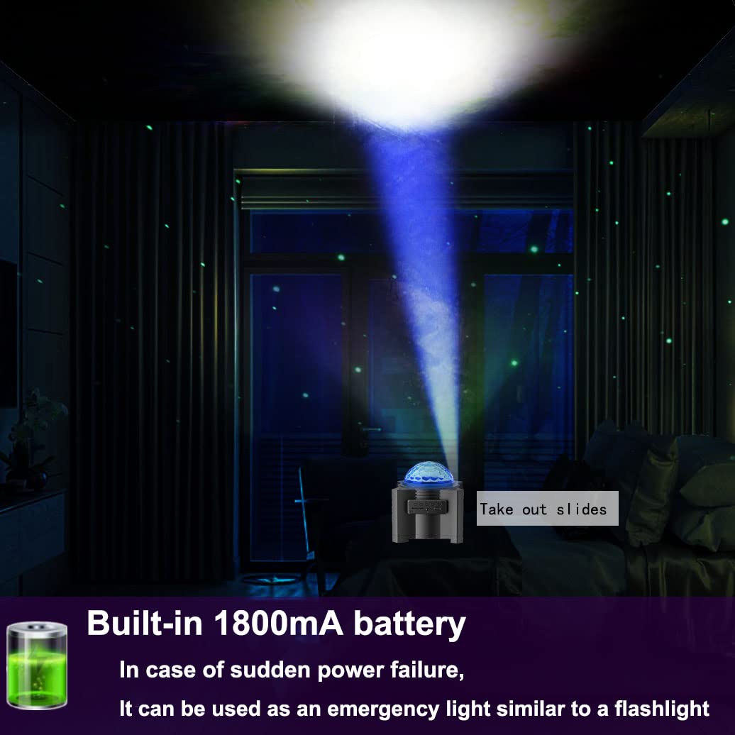 Wanrayw Star Projector, 15-In-1 Night Light With Remote Control, Galaxy Light With Bluetooth Speaker For Bedroom, Game Room, Parties