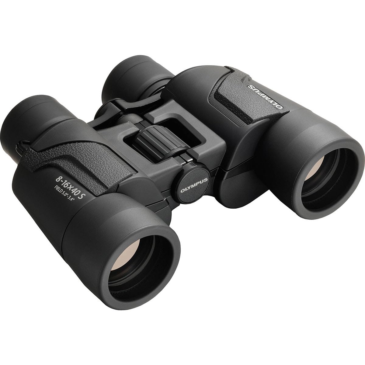 Om System 8-16X40 Explorer S Zoom Porro Prism Binoculars With 3.4 Degree Angle Of View, Black