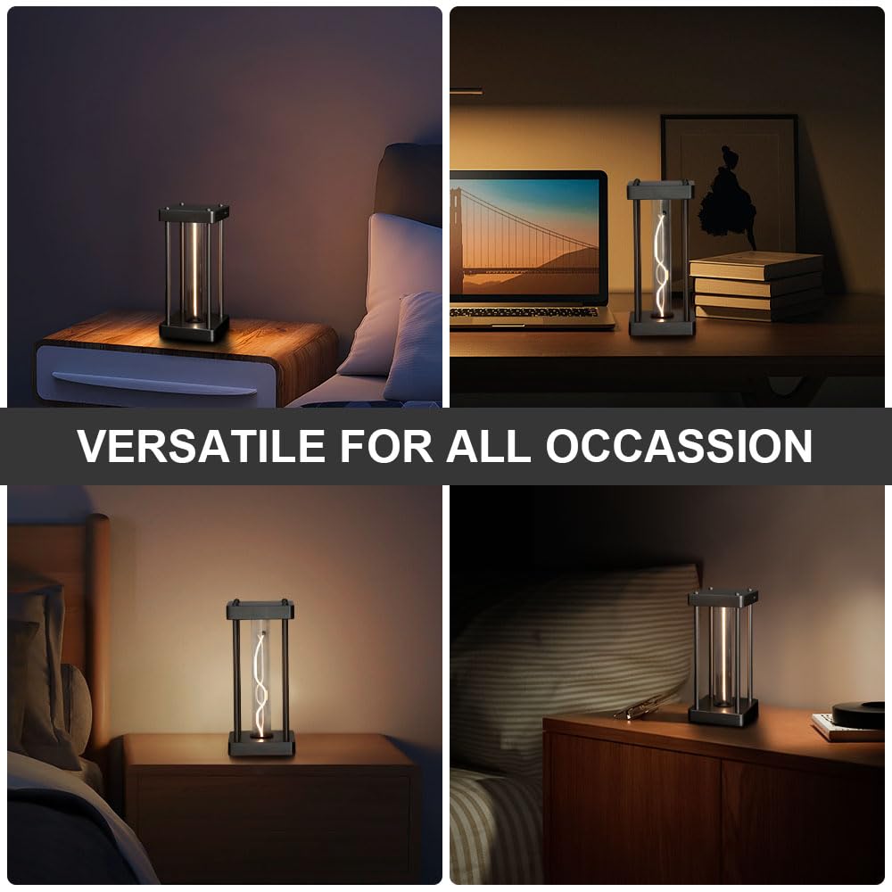 Mesen Minimalist Table Lamp, Cordless Table Lamps, Led Lights Rechargeable Modern Nightstand Lights Dimmable, Atmosphere Lamp, Portable Table Night Light, Creative Desk Lamp For Bedroom, Beside