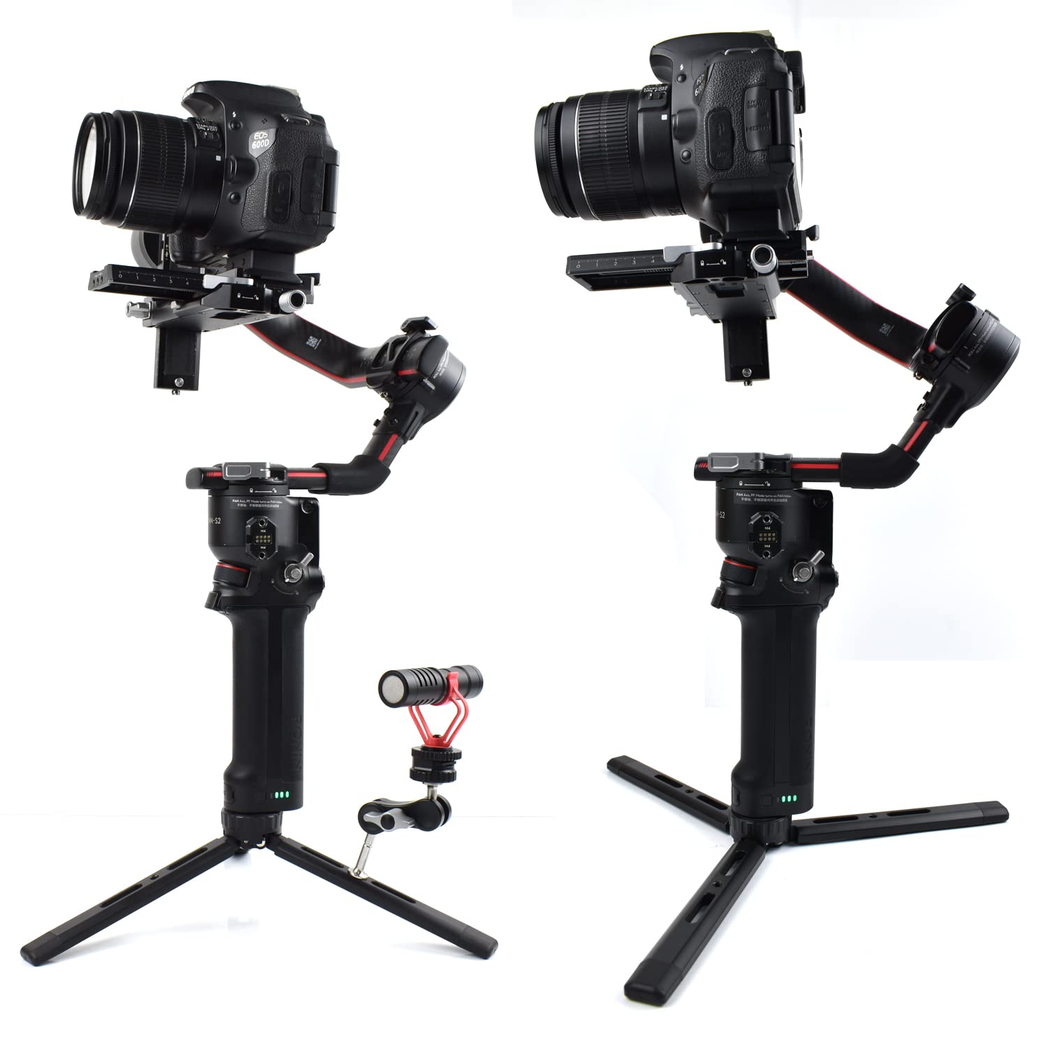 Eaxanpic Aluminum Mini Tripod,Desktop Tabletop Stand Tripod For Zhiyun Smooth Q/4, Crane Plus/2, Osmo Mobile, Ronin-S, Vimble 2,Gimbal Handle Grip Stabilizer