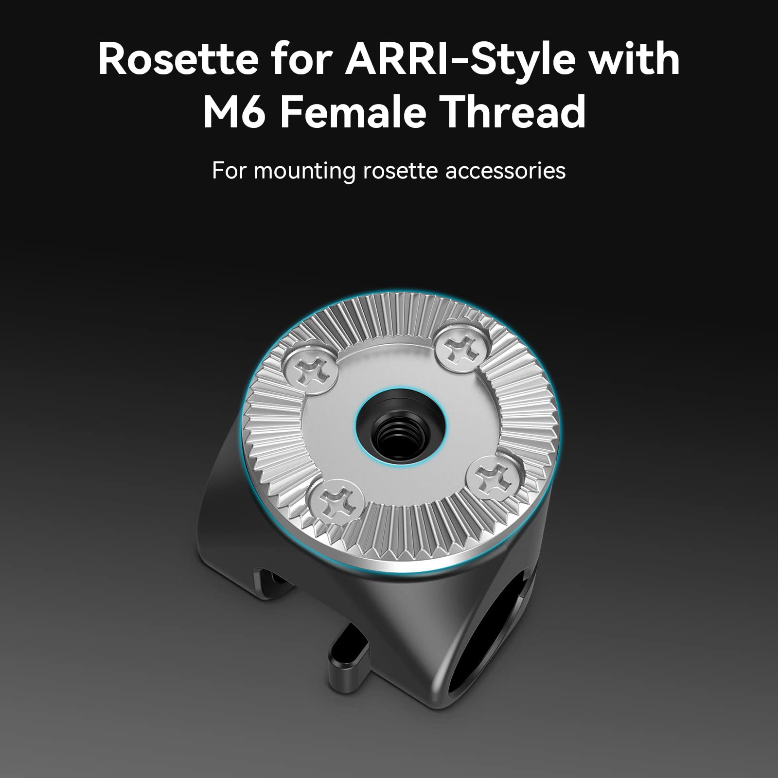 Smallrig 15Mm Rod Clamp To Rosette Mount For Arri Standard Rod Support System - 1686B