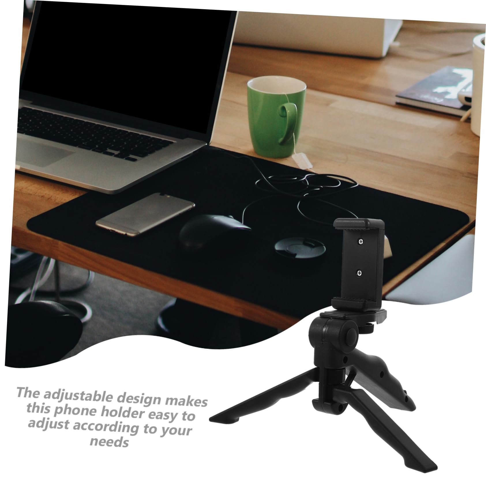 Veemoon Mobile Phone Holder Tripod Desktop Phone Stand Easy To Use Great For Cooking Shower