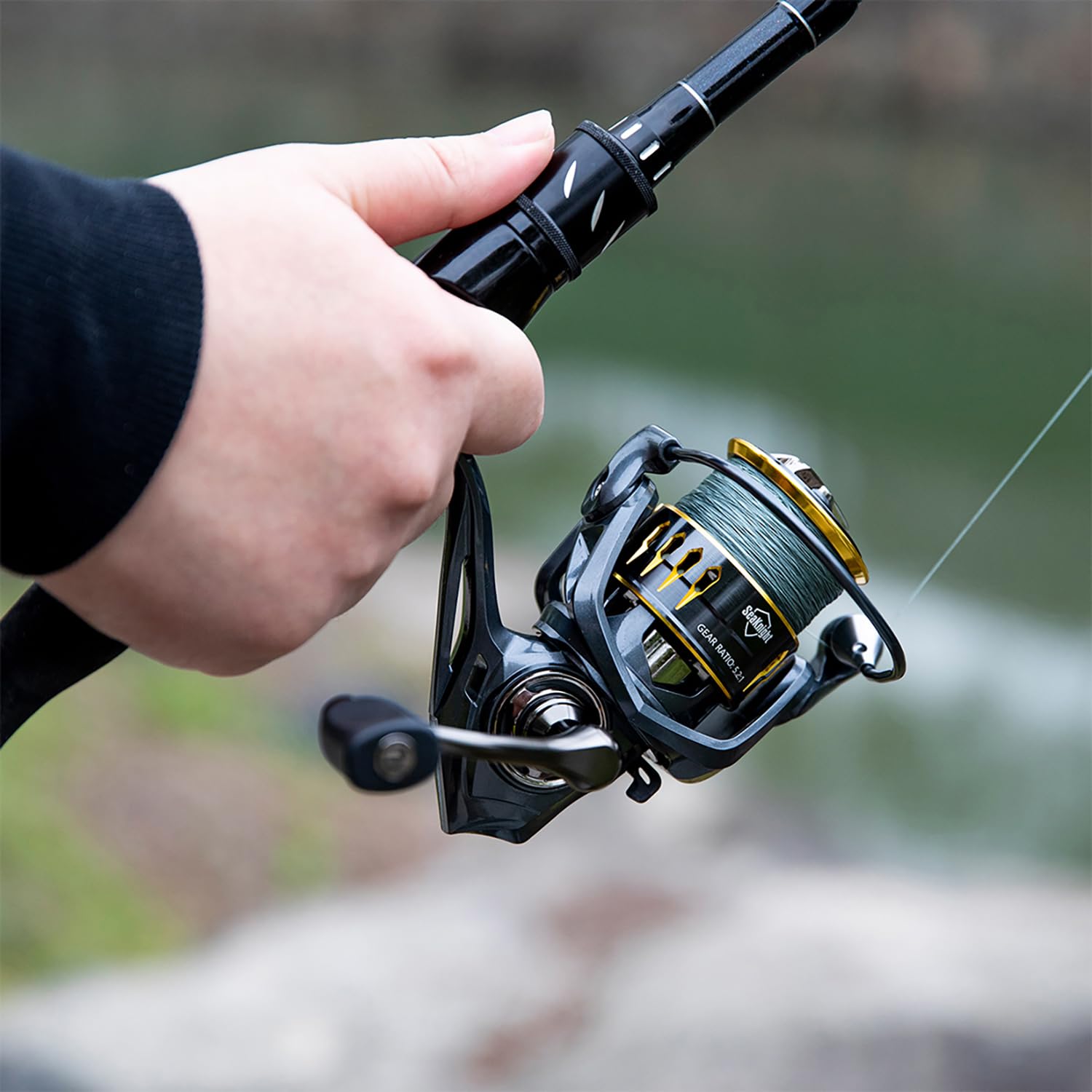 Seaknight Archer Ii Spinning Reels, 8+1 Shielded Bb, High Gear Ratio 5.2:1/4.9:1, Cnc Aluminum Spool Large Pvc Knob Smooth Powerful Freshwater Spinning Fishing Reel