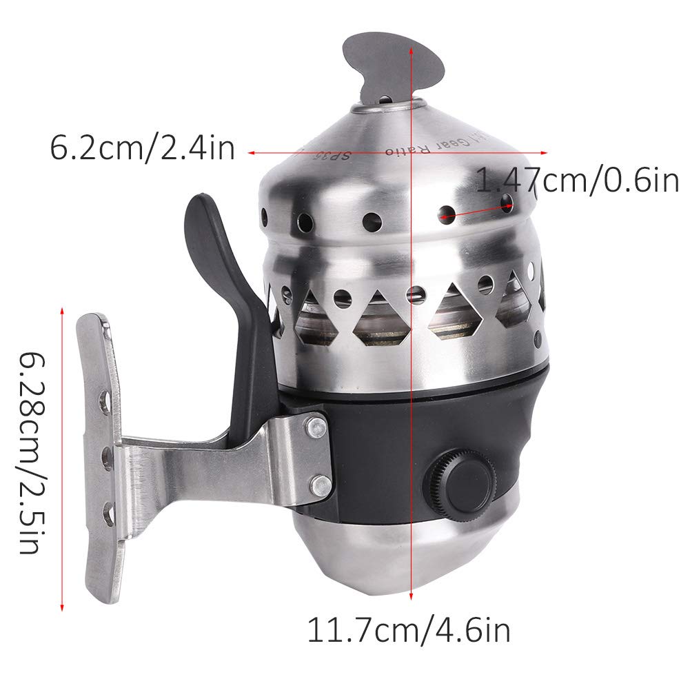 Yuyte Fishing Reel Hand Brakeding Fish Line Wheel Accessory Archery Spincast Lure Fishing Reel Left And Right Hand Interchange